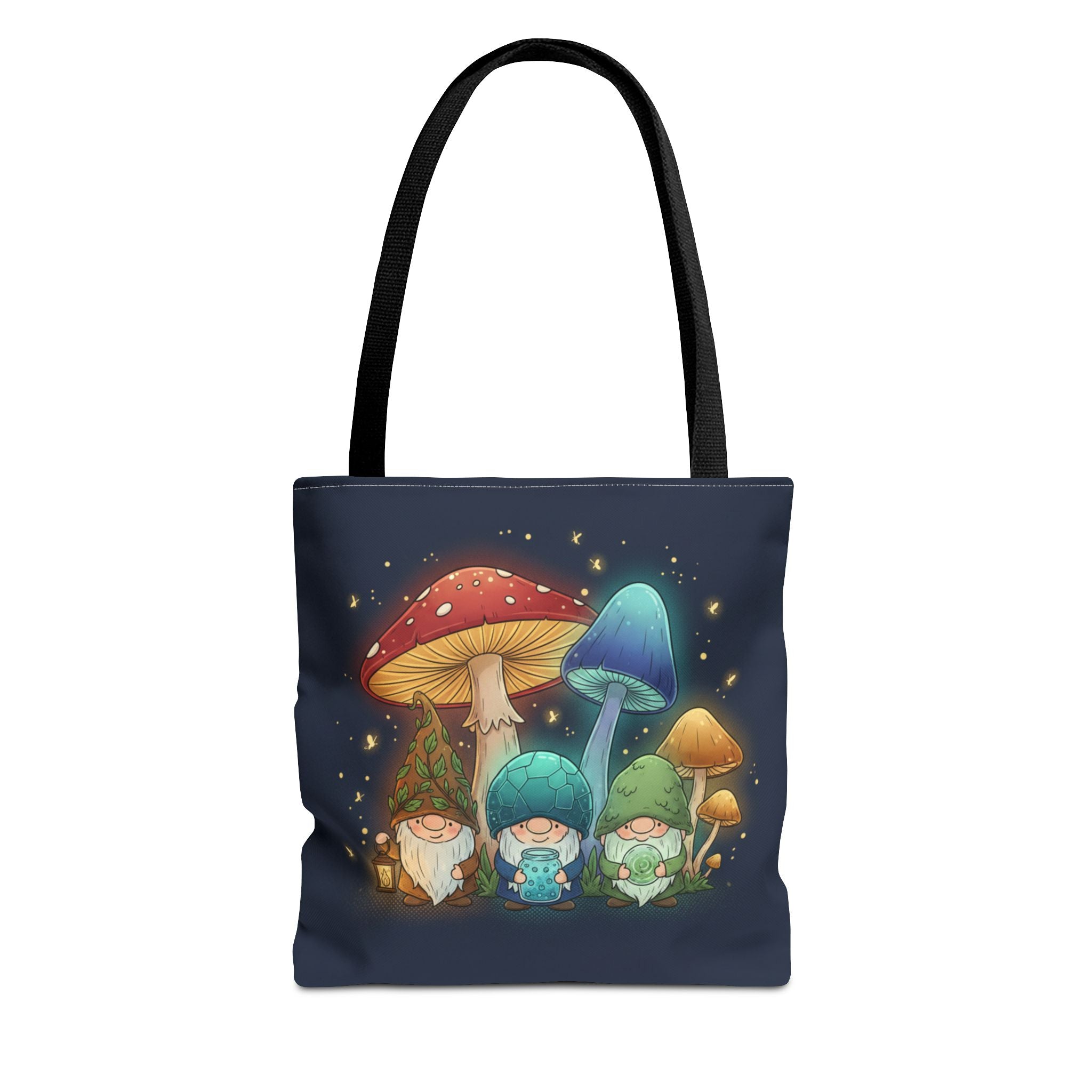 Mushroom Gnome Tote Bag — Whimsical Forest Fairycore AOP Tote