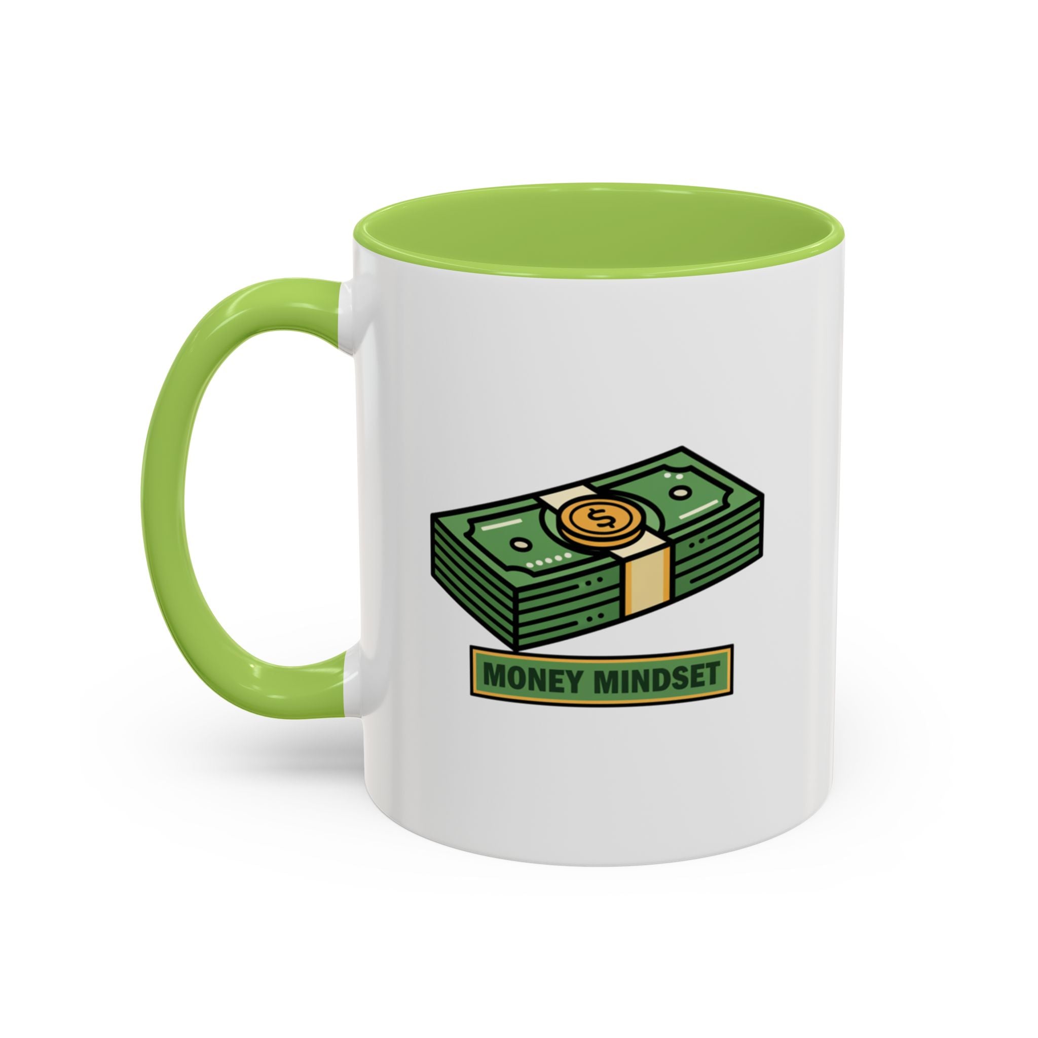 Money Mindset Coffee Mug — Stack of Cash Accent Mug (11/15oz)