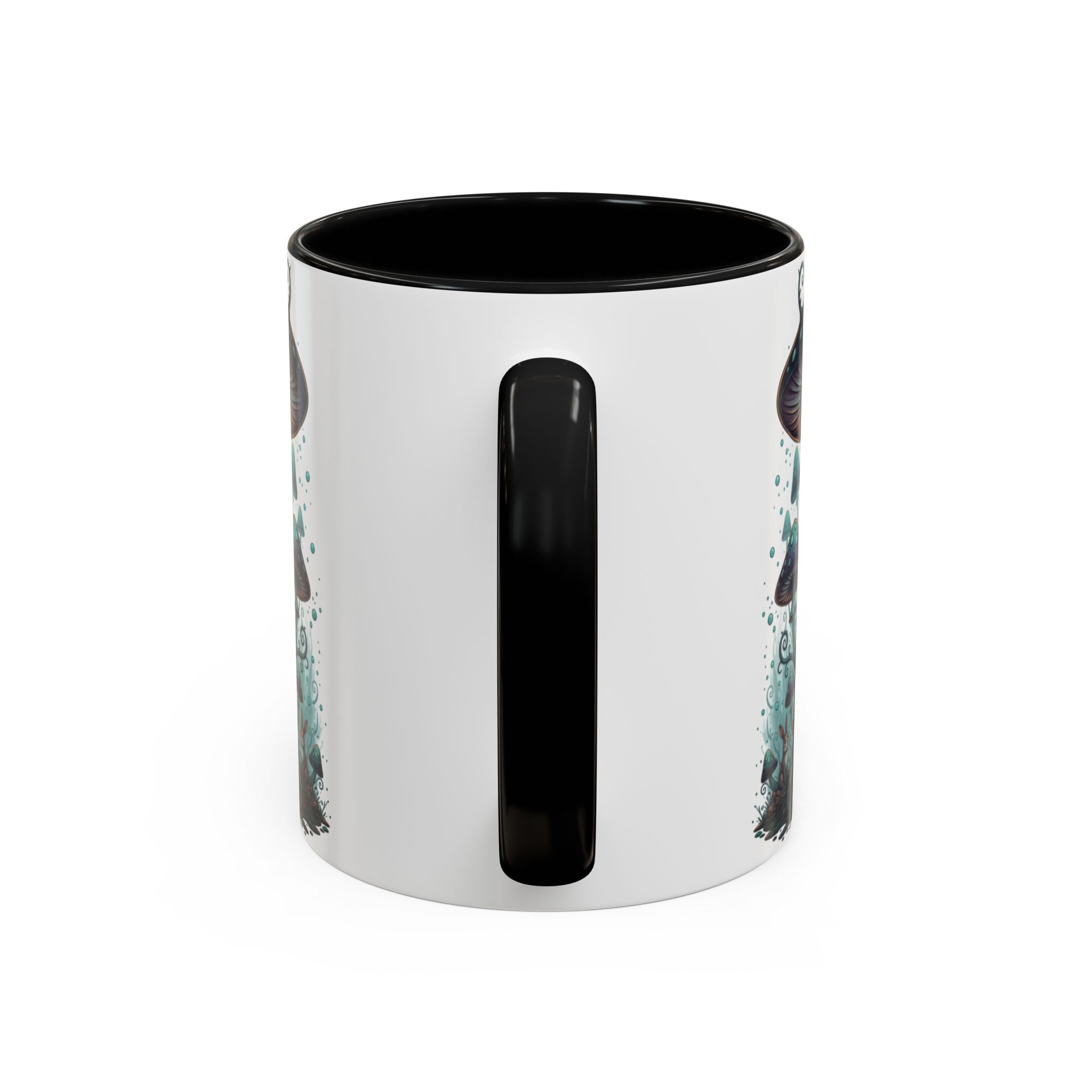 Enchanted Mushroom Cottage Coffee Mug — Fantasy Forest Accent Mug