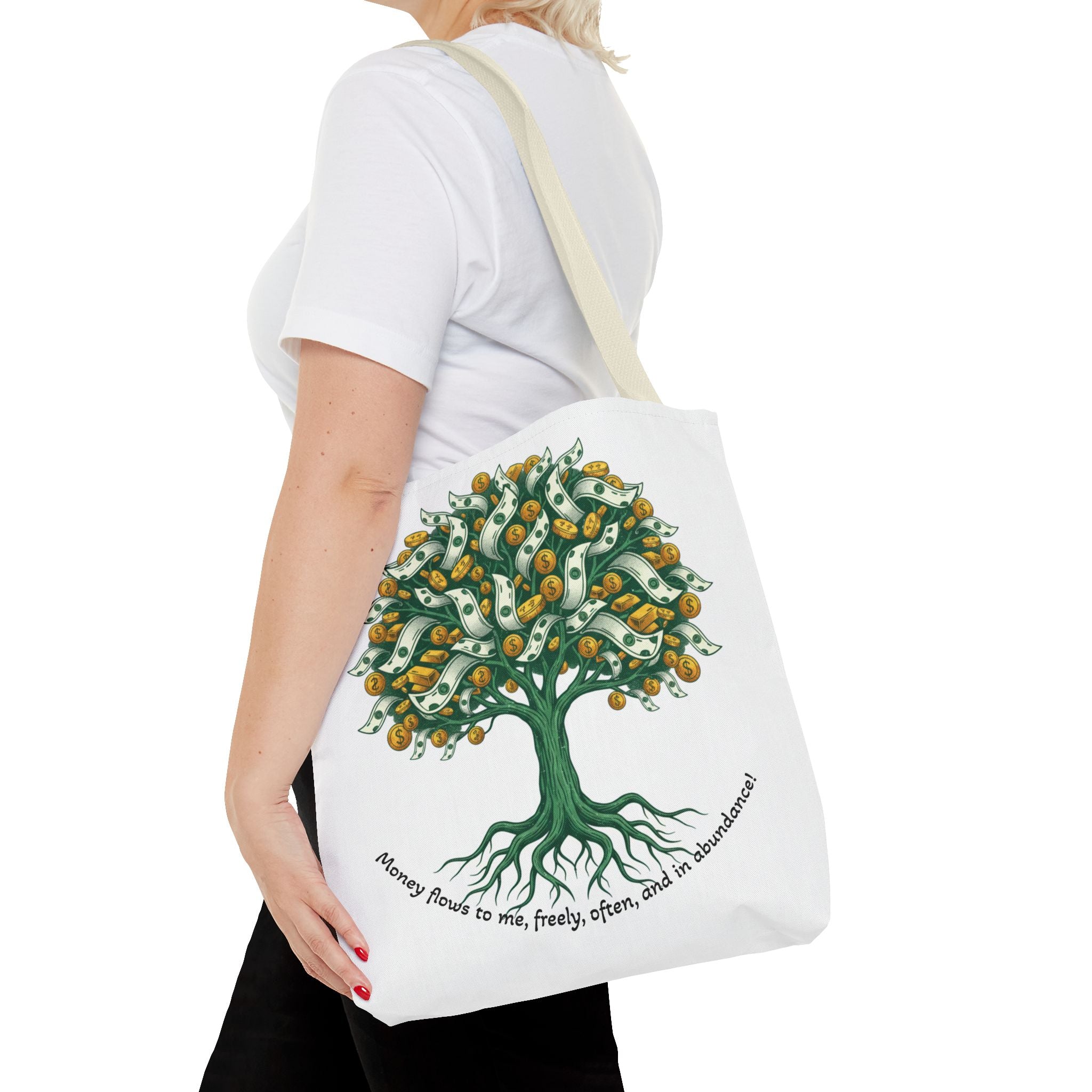 Money Tree Tote Bag — Illustrated Cash Tree Eco Shopper