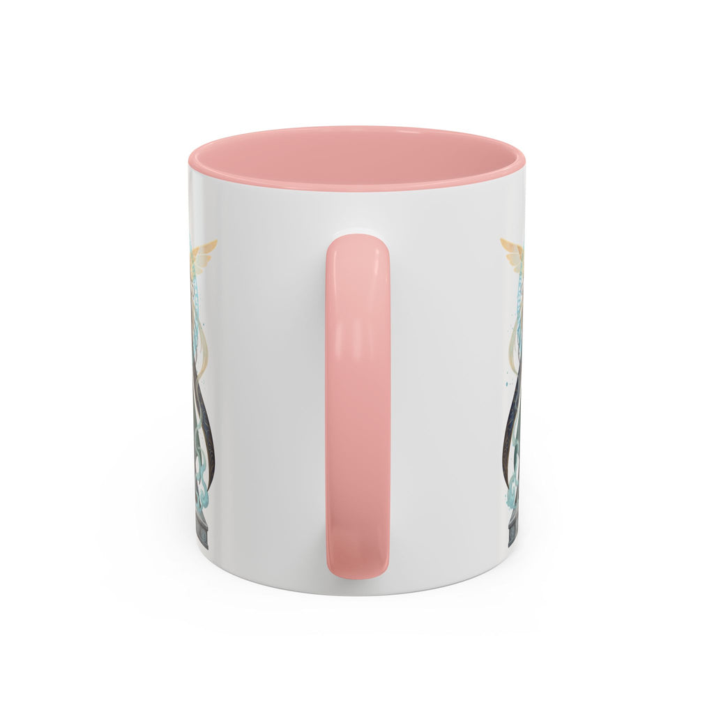 Mystic Oracle Coffee Mug — Woman with Crystal Ball Accent Mug