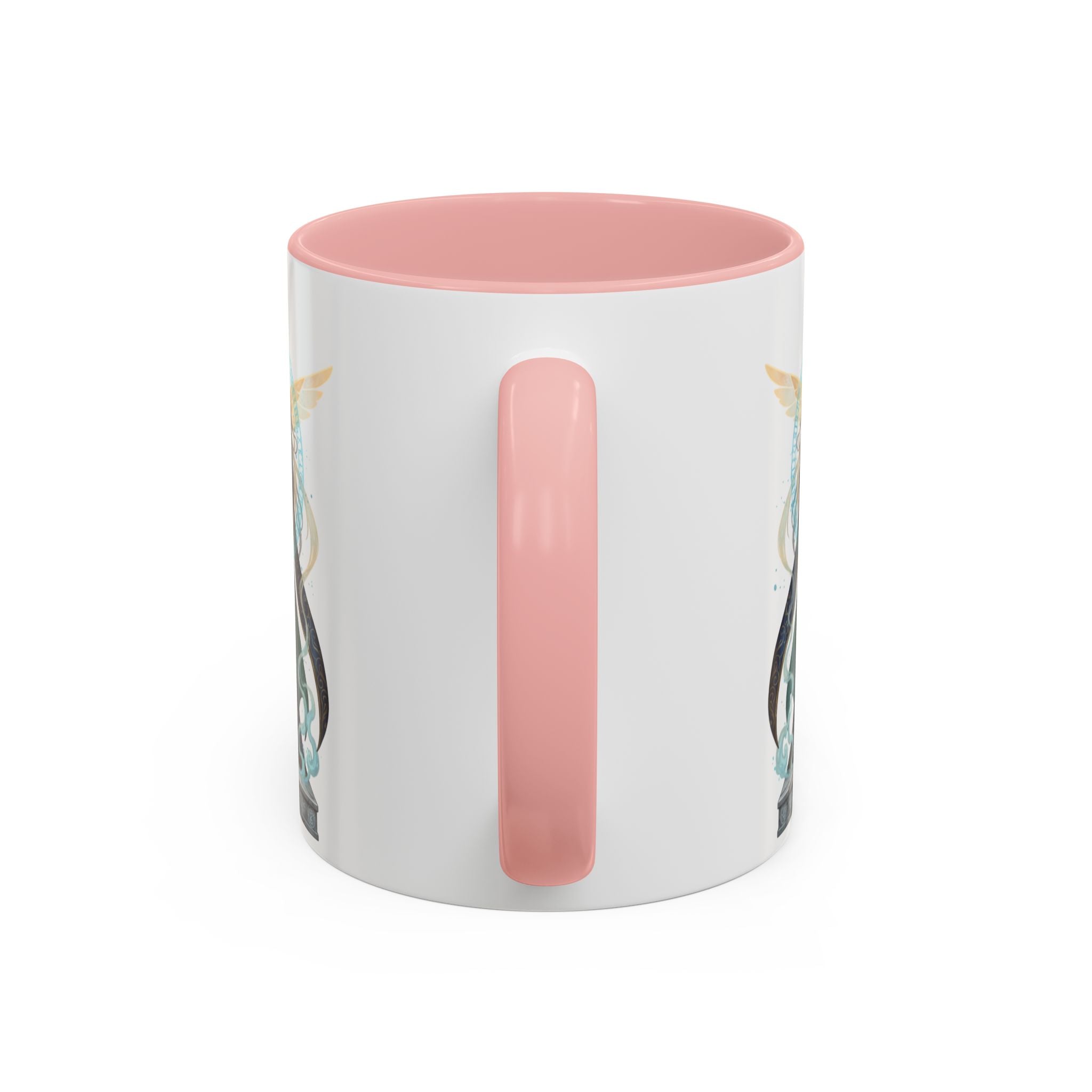 Mystic Oracle Coffee Mug — Woman with Crystal Ball Accent Mug