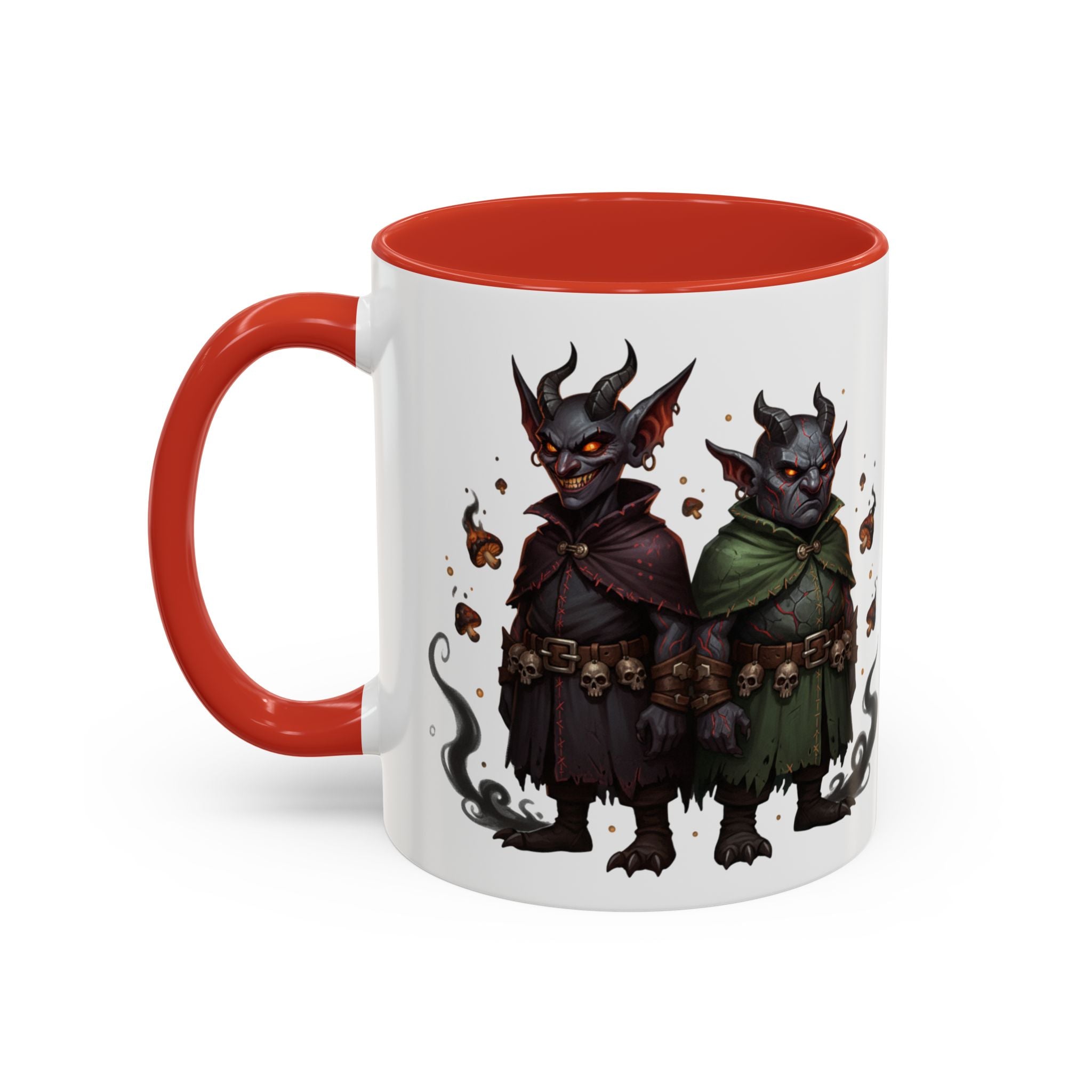 Demon Rogue Duo Coffee Mug – Fantasy RPG Goblin Warlock Design (11/15oz)