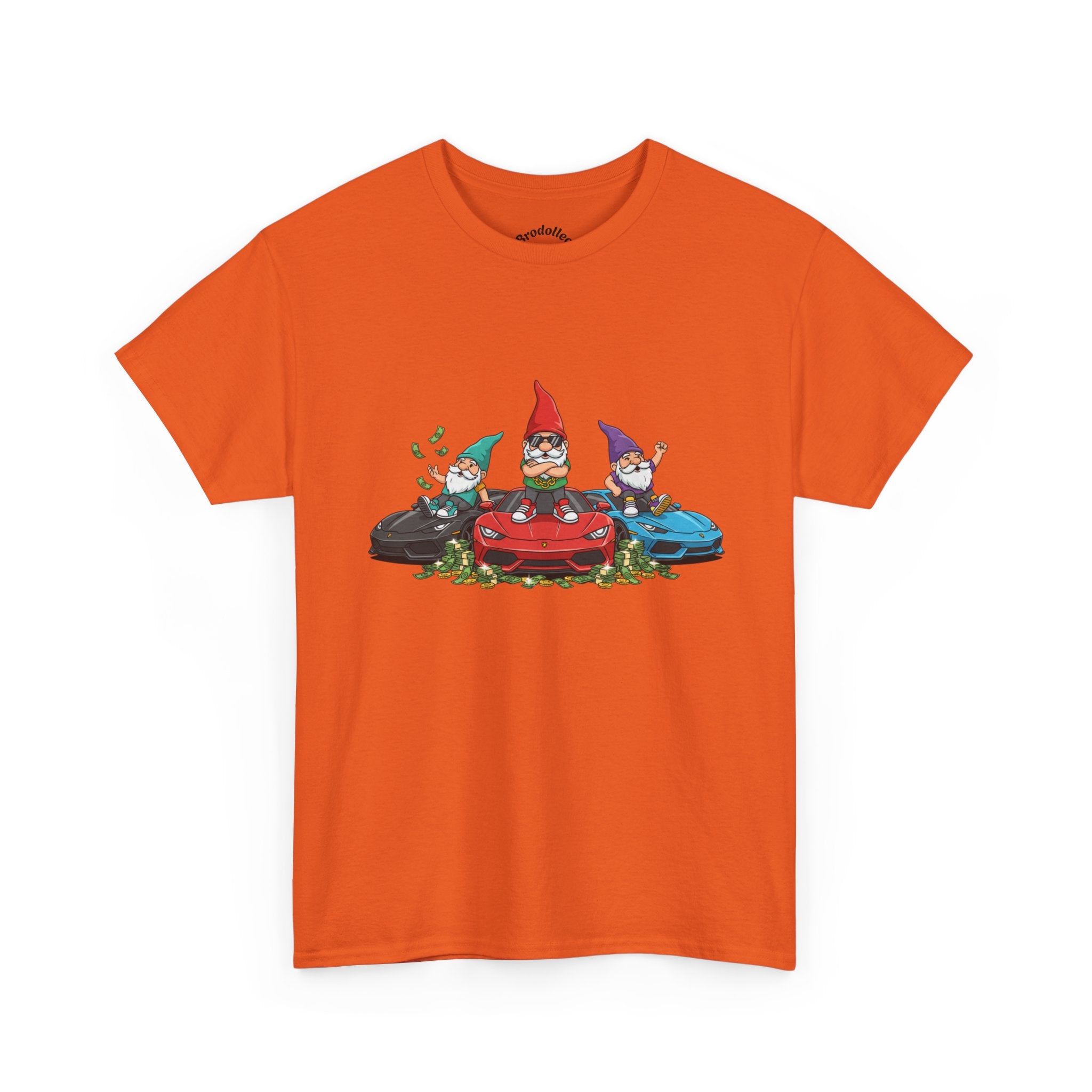 Gnome Race Car Tee — Cute Gnome Driving Cars Graphic T-Shirt