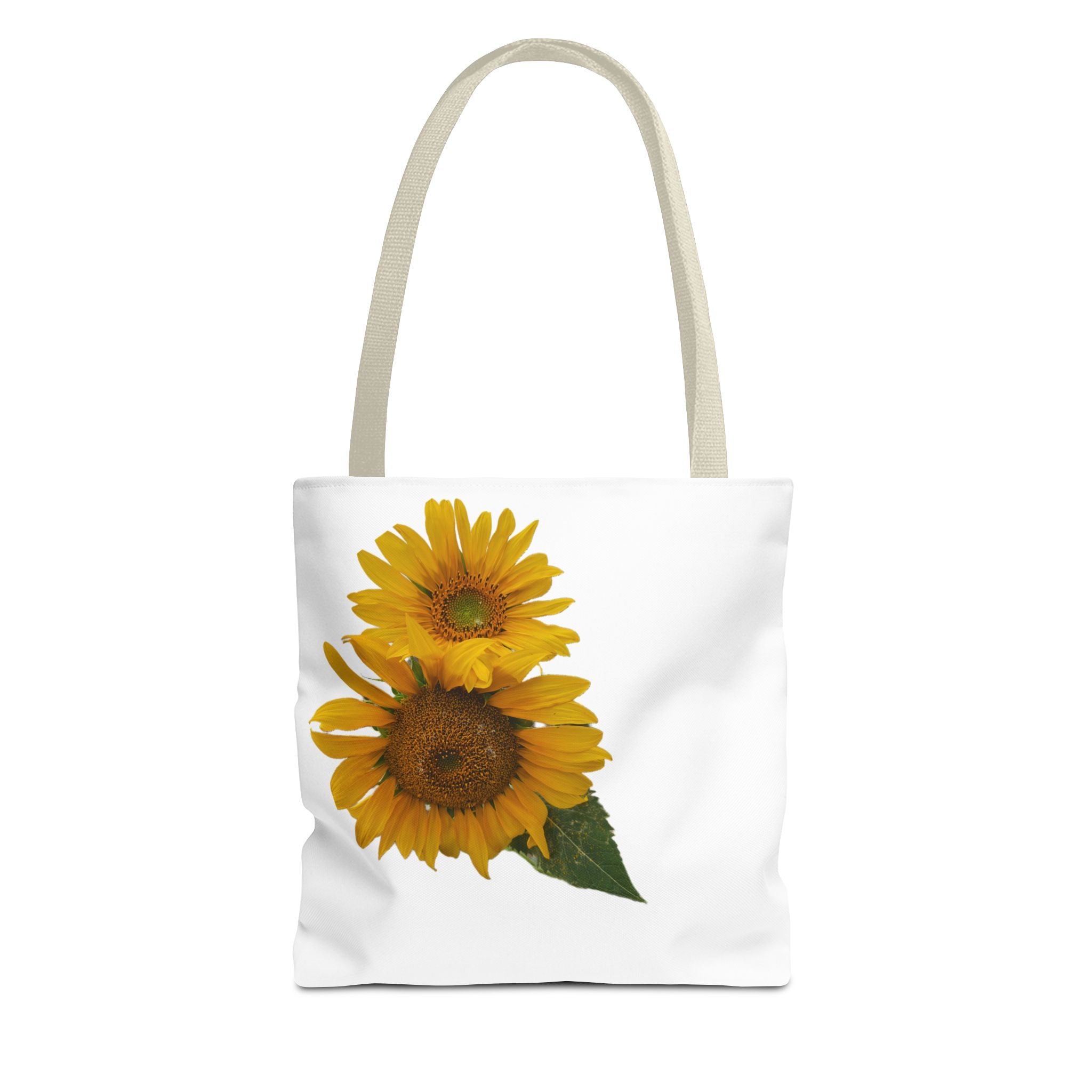 Sunflower Tote Bag — Bright Floral All-Over Print Shopping Tote