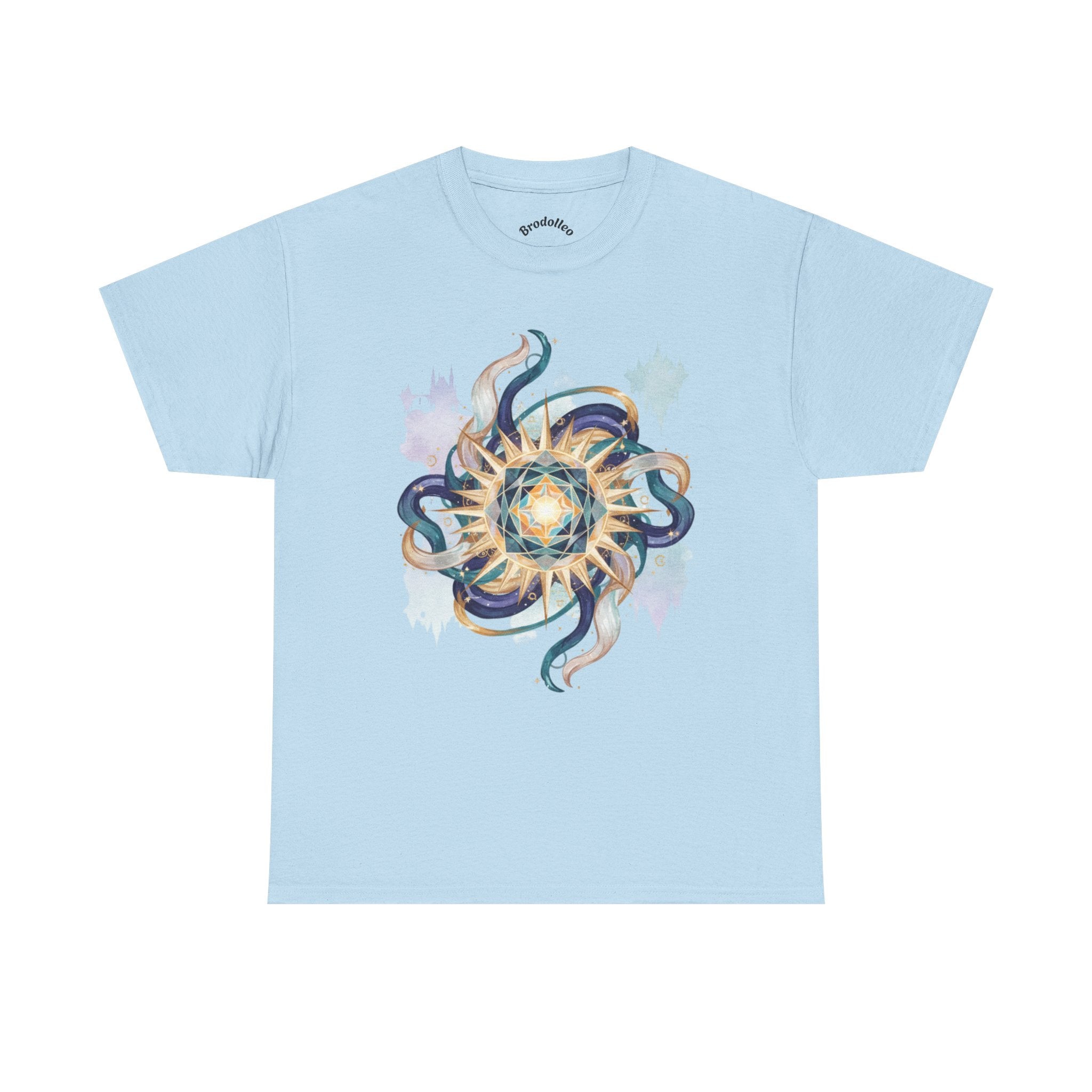 Sunburst Octopus Graphic Tee — Nautical Mystic Sea Creature T-Shirt