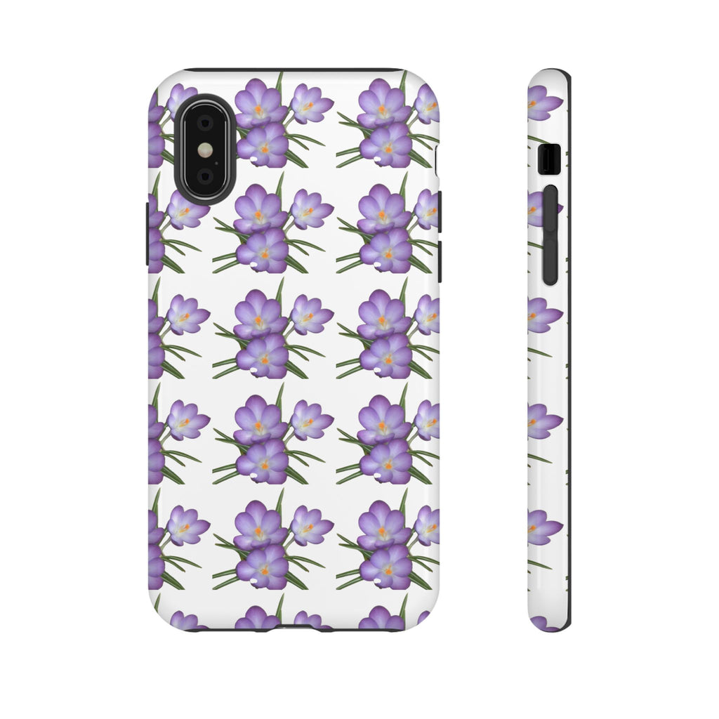 Tough Case — Purple Floral Phone Case