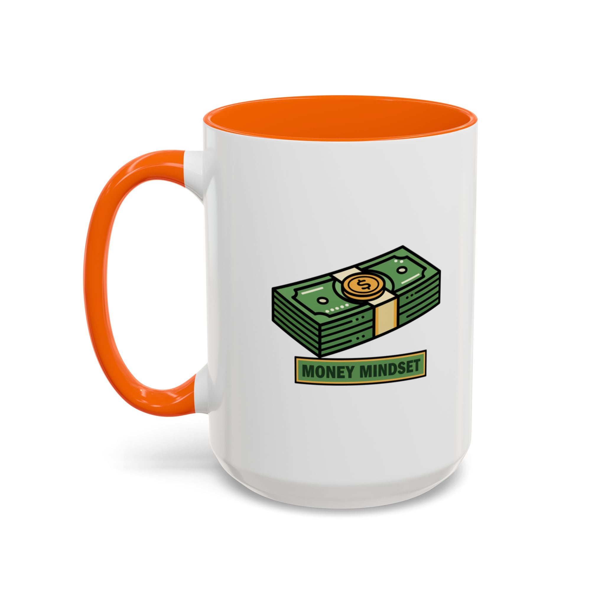 Money Mindset Coffee Mug — Stack of Cash Accent Mug (11/15oz)