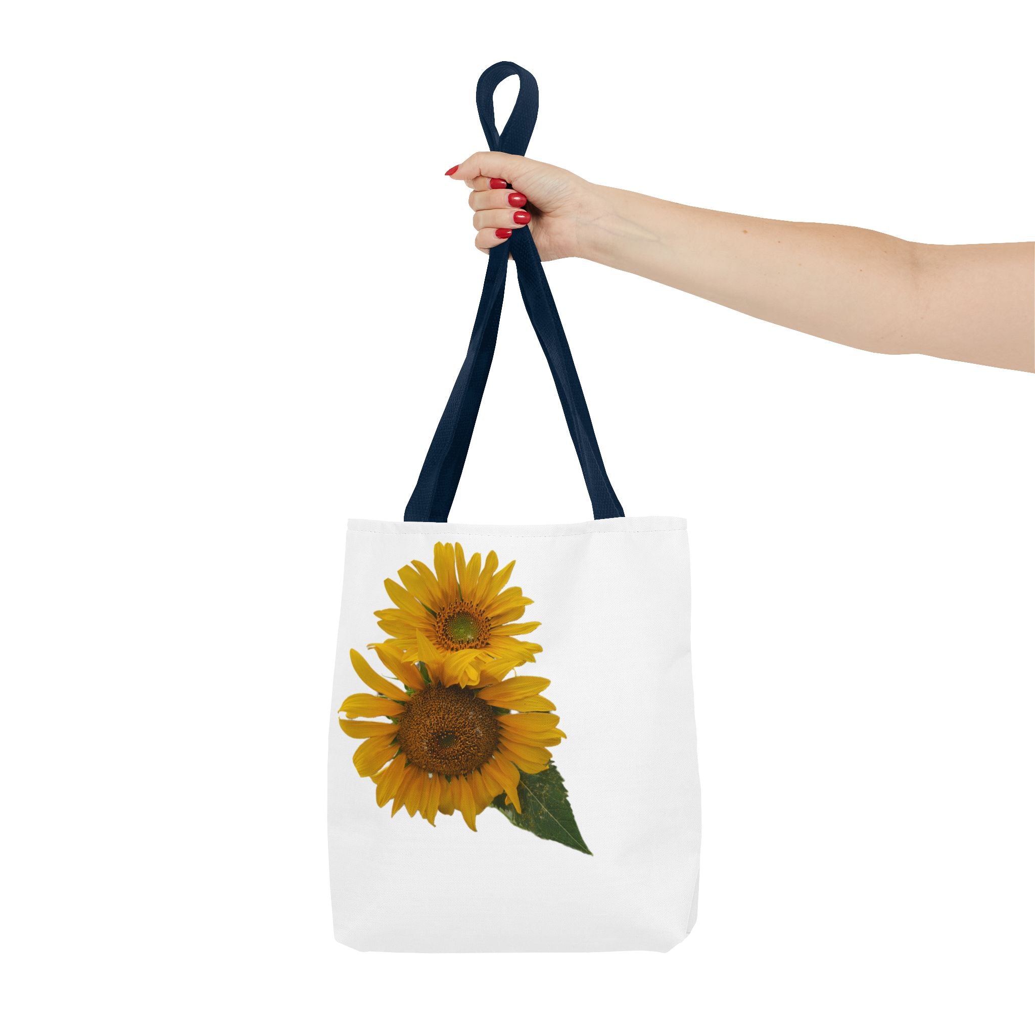 Sunflower Tote Bag — Bright Floral All-Over Print Shopping Tote