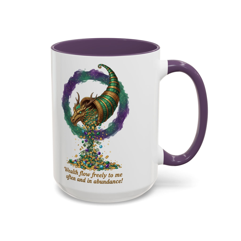 Cornucopia Wealth Coffee Mug — "Wealth flow freely to me often and in abundance!"