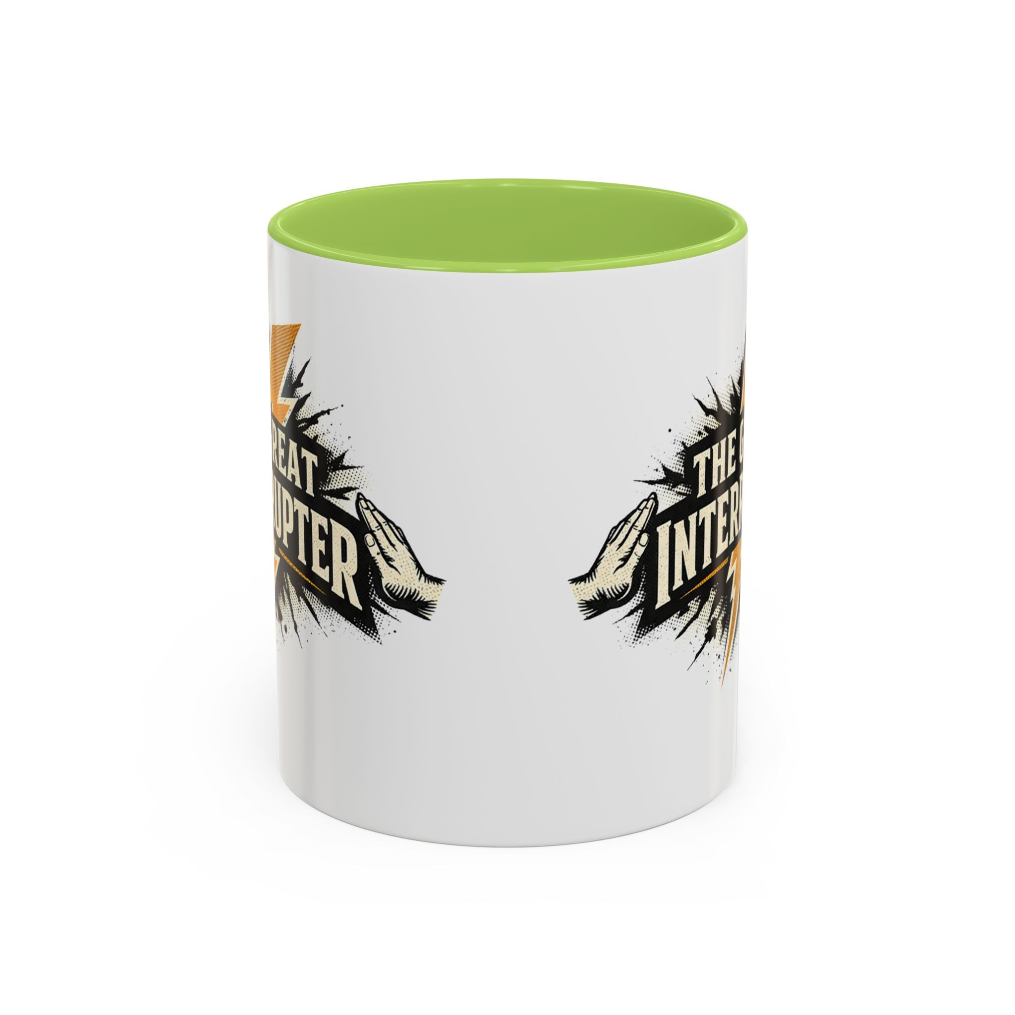 The Great Interrupter Coffee Mug — Funny Lightning Bolt Accent Ceramic Mug