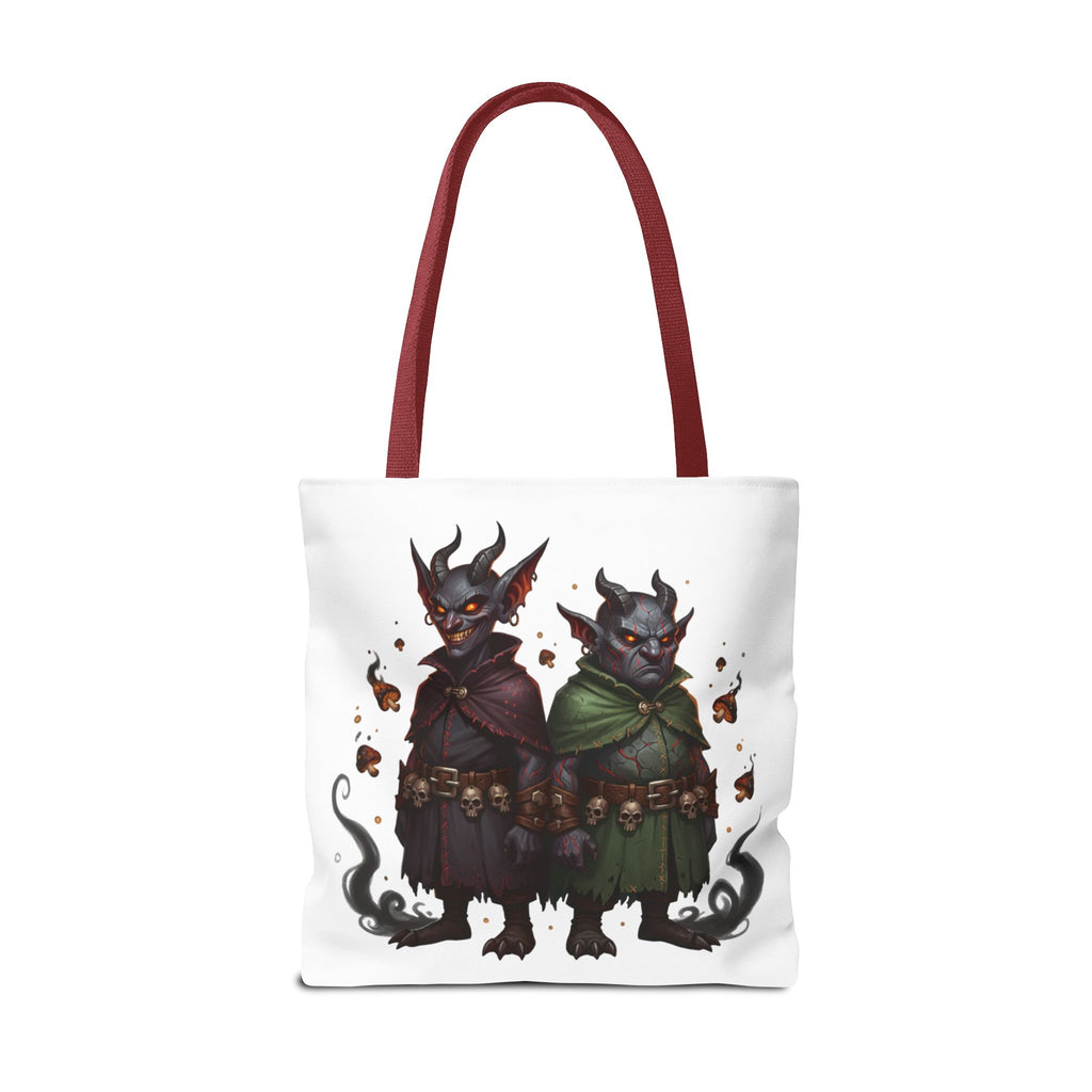 Tote Bag — Cute Dark Demon Duo Illustration Tote