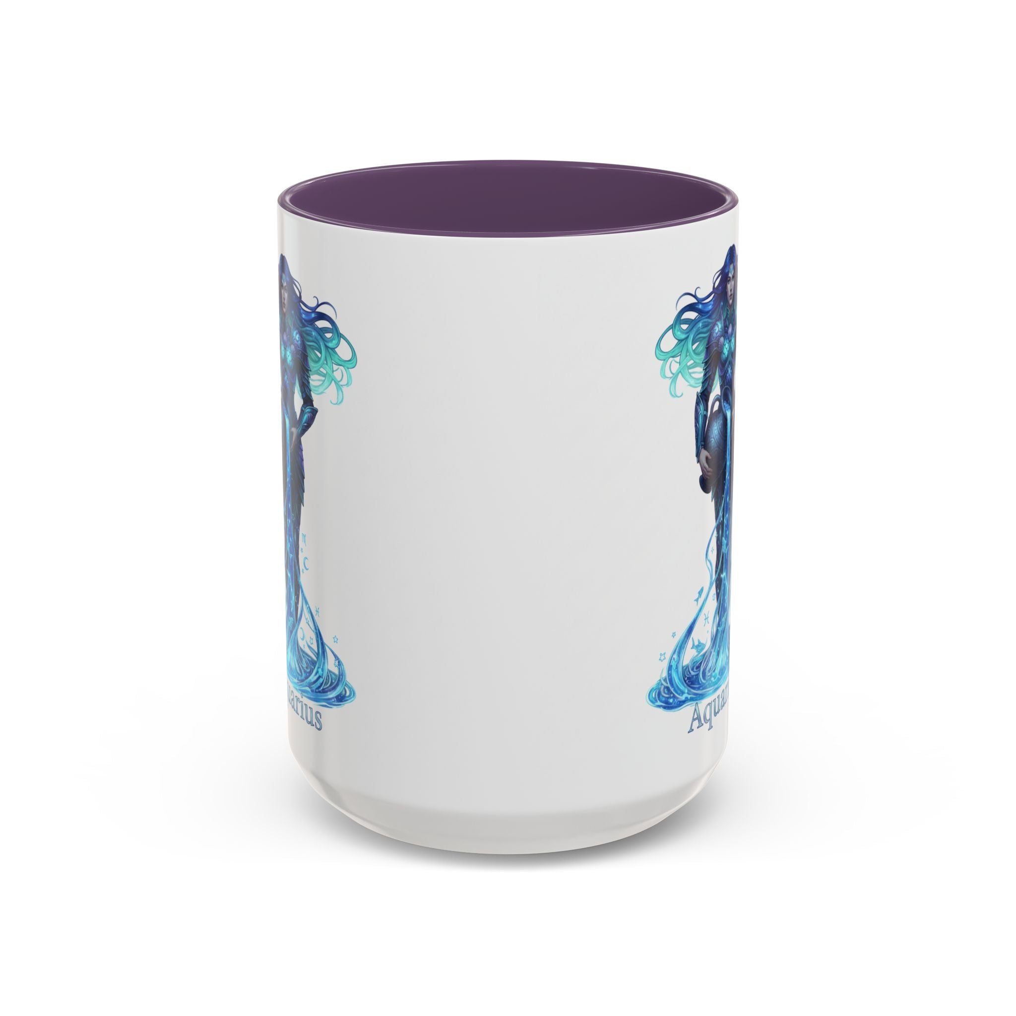 Aquarius Zodiac Coffee Mug — Water Bearer Astrology Accent Mug