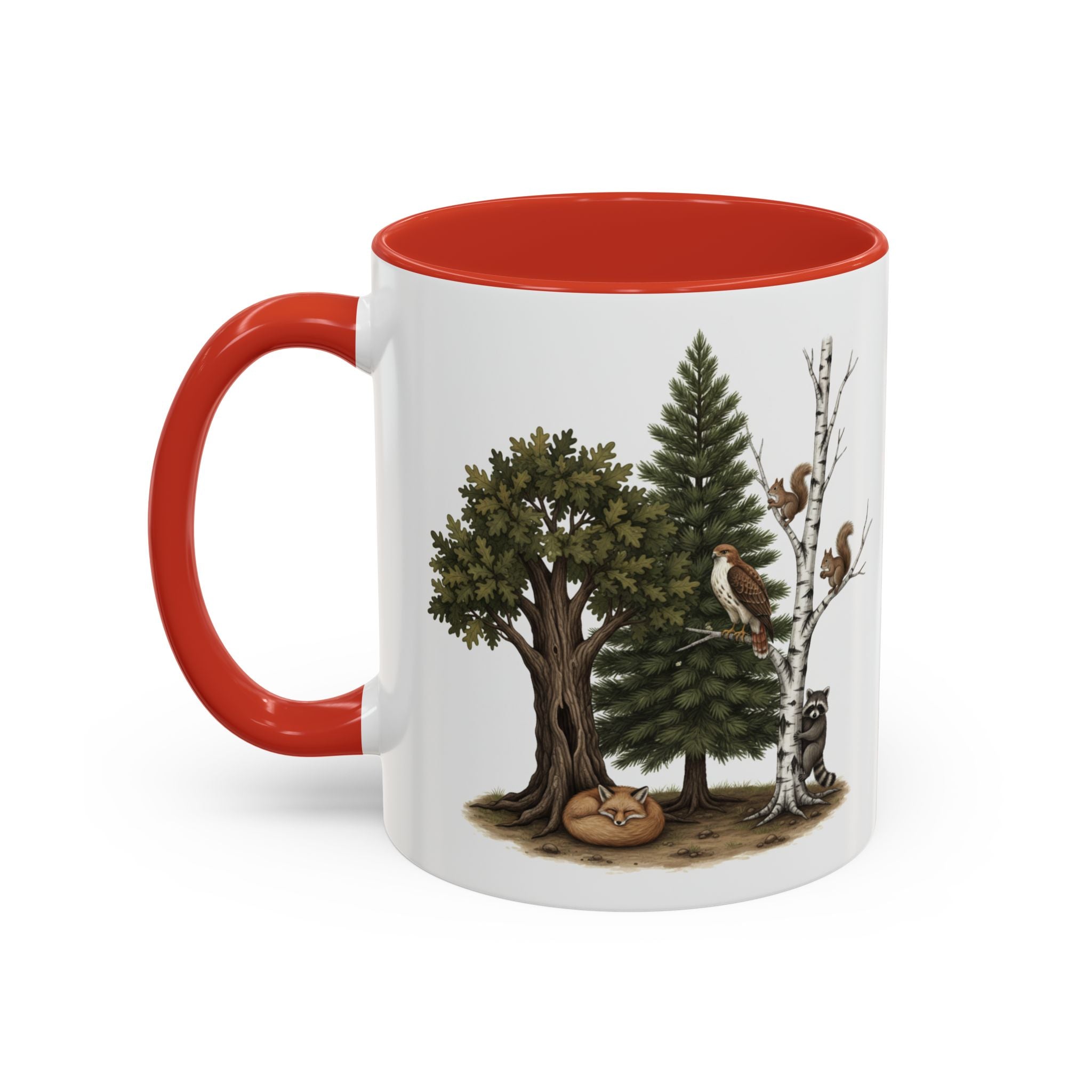 Get Outside! Nature Coffee Mug — Woodland Animals Accent Mug