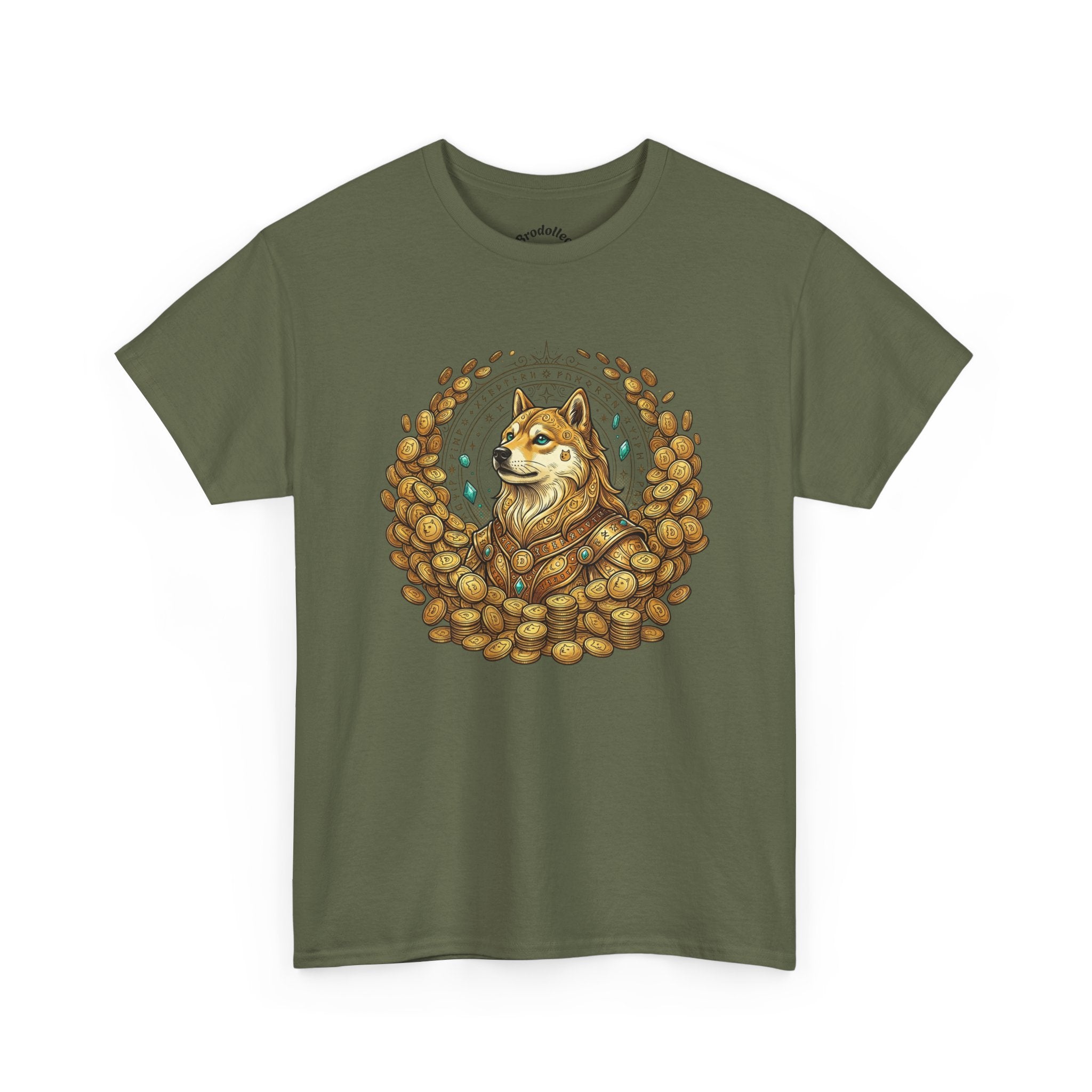 Shiba Inu Coffee Beans T‑Shirt — Cute Dog Cafe Tee