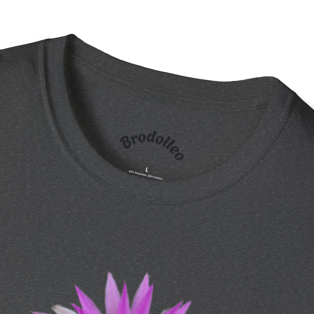 Purple Cactus Flower T-Shirt — Vibrant Desert Bloom Tee