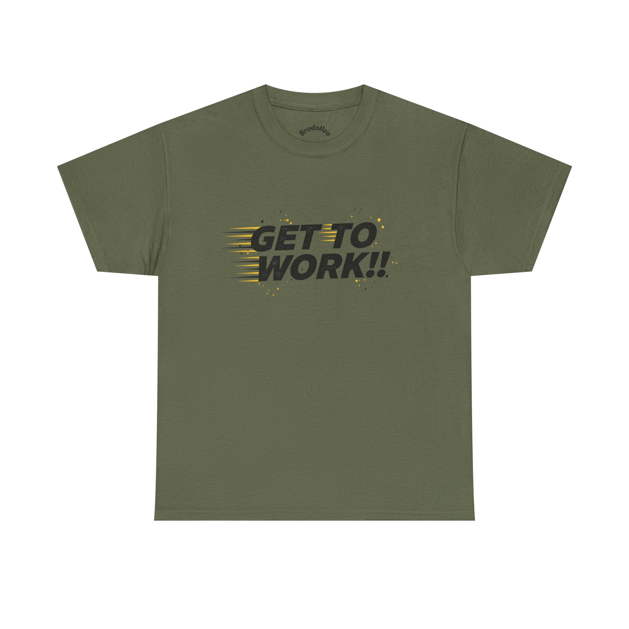 Get To Work!! T-Shirt — Motivational Retro Strike Graphic Tee