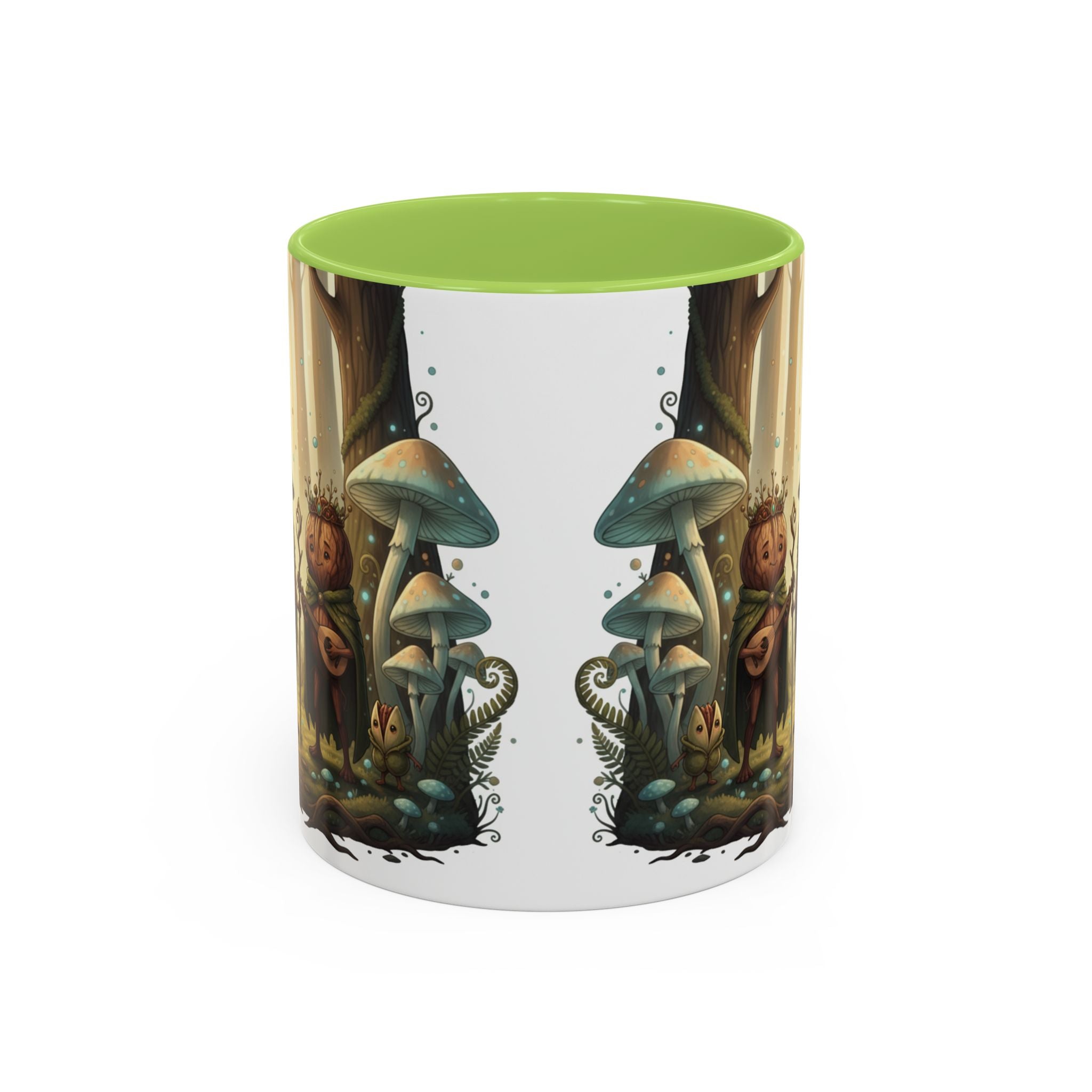 Whimsical Forest Mushroom Mug — Cute Woodland Gnome Coffee Cup