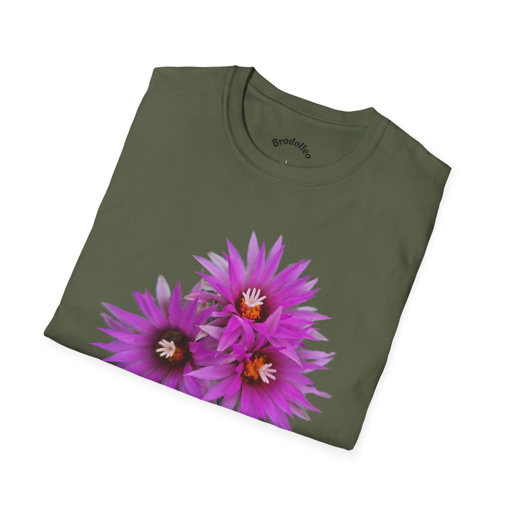 Purple Cactus Flower T-Shirt — Vibrant Desert Bloom Tee