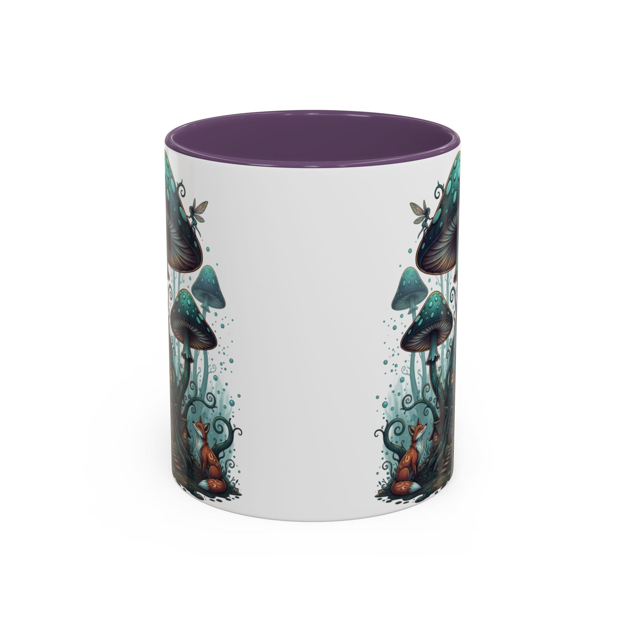 Enchanted Mushroom Cottage Coffee Mug — Fantasy Forest Accent Mug