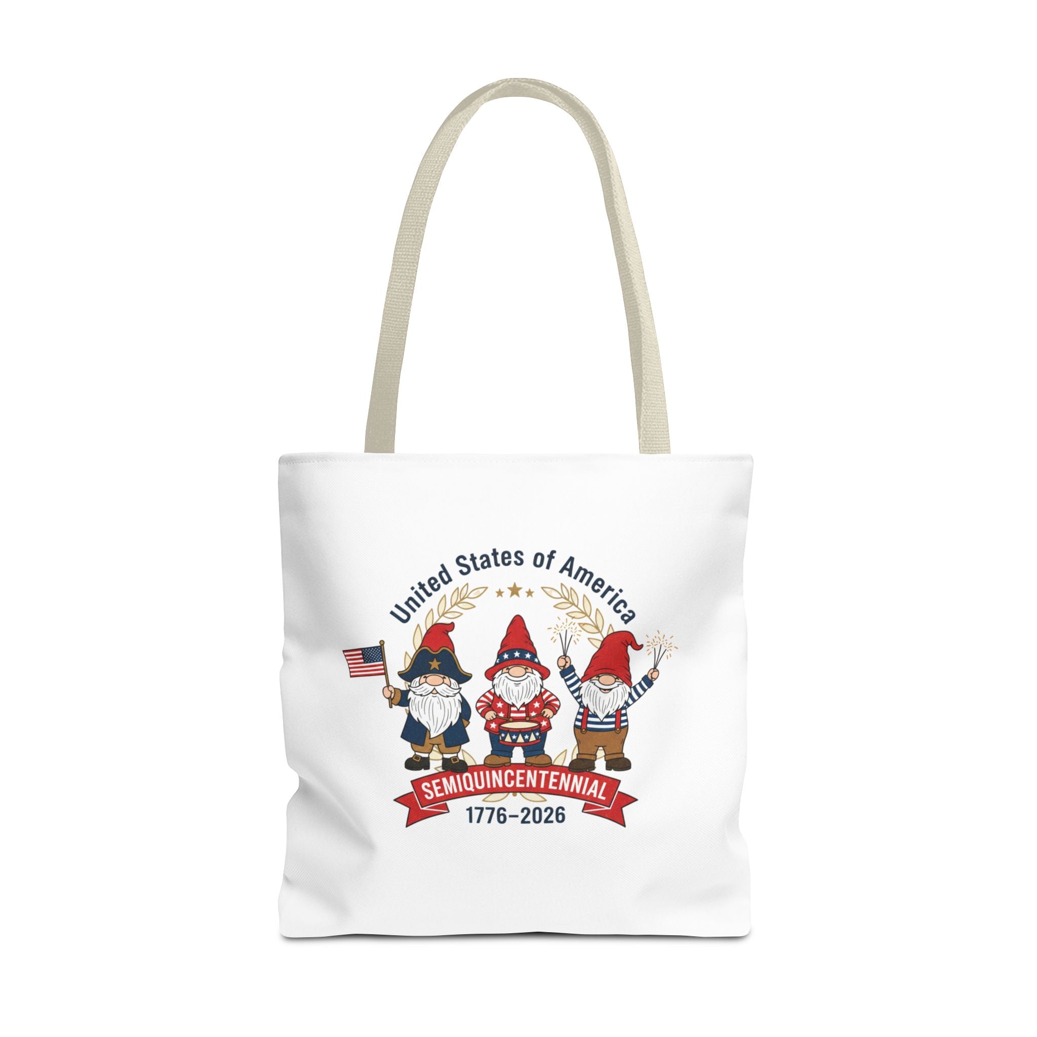 Tote Bag — USA 250th Semiquincentennial 1776–2026 Patriotic Gnome Tote