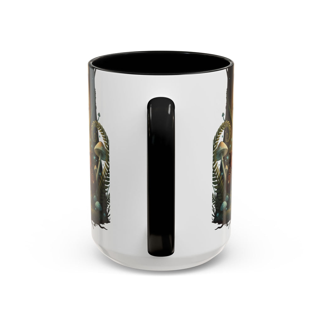 Whimsical Forest Mushroom Mug — Cute Woodland Gnome Coffee Cup