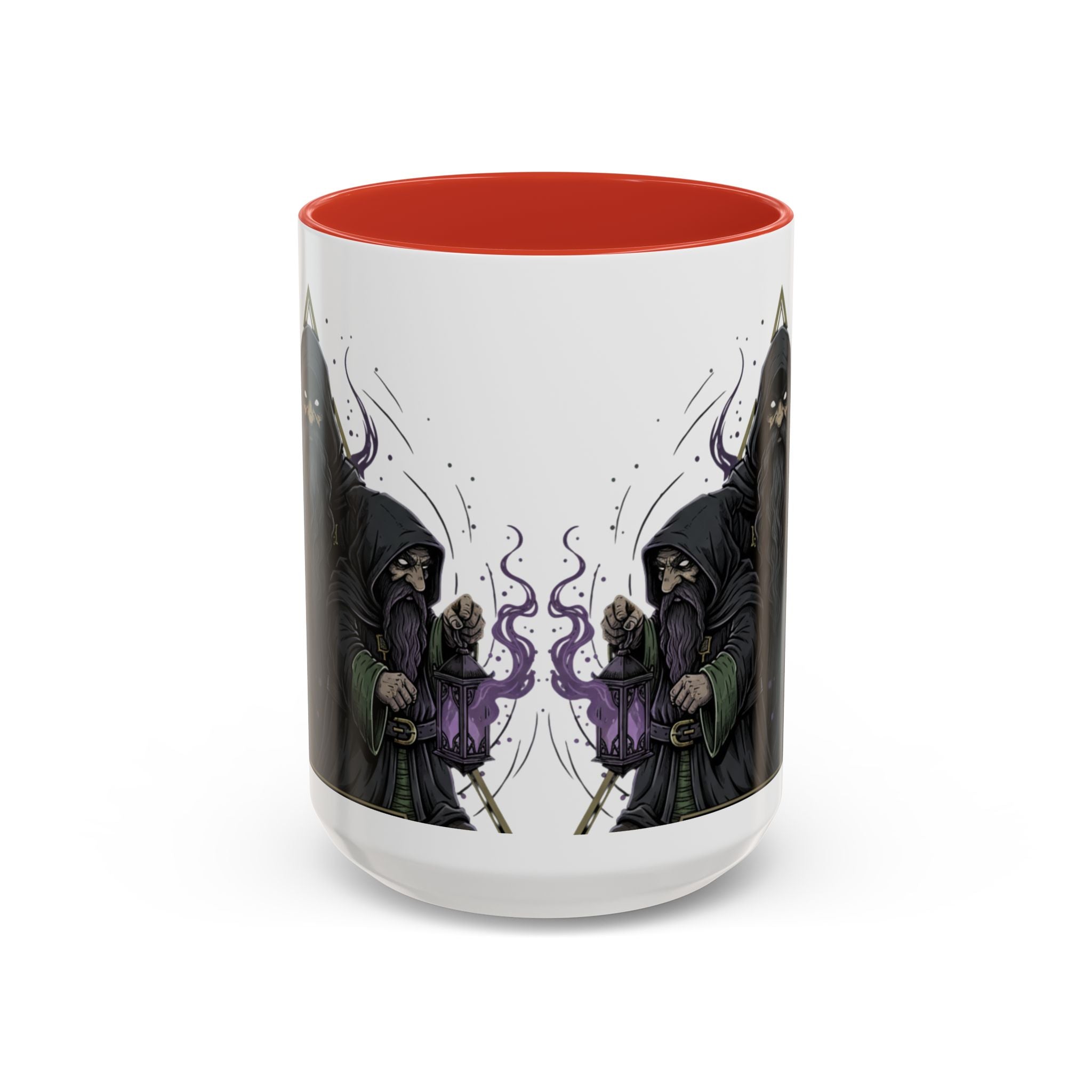 Grim Sorcerer Accent Coffee Mug – Witchy Wizard Magic 11/15oz