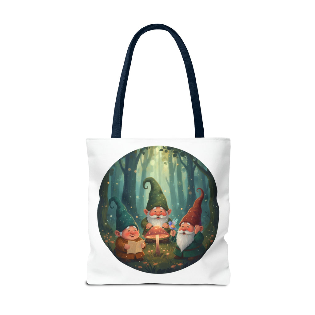 Gnome Forest Tote Bag — Magical Woodland Gnomes All-Over Print