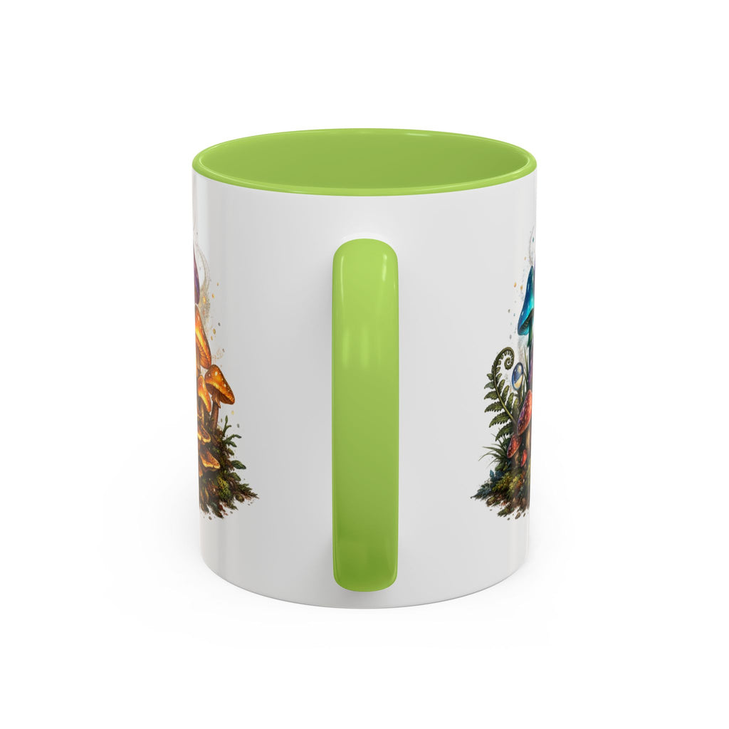 Colorful Fantasy Mushroom Coffee Mug — Accent Ceramic 11/15oz