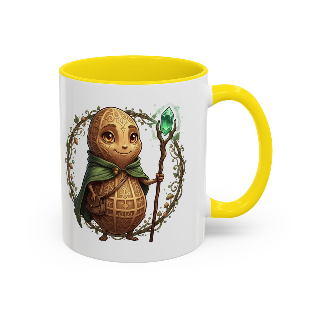 Cute Turtle Wizard Coffee Mug — Fantasy Magic Accent Mug (11/15oz)