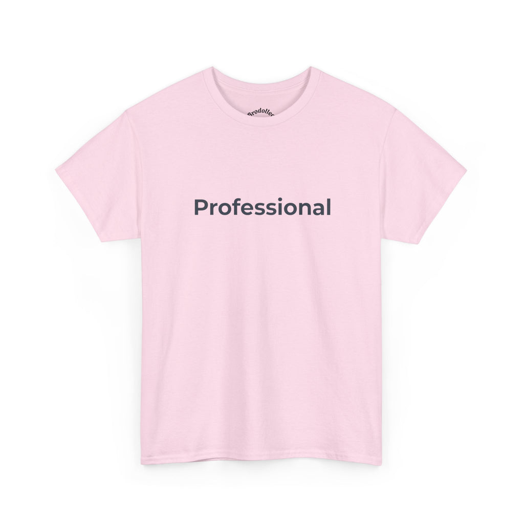 Professional T‑Shirt — Minimalist White Tee with 'Professional' Text
