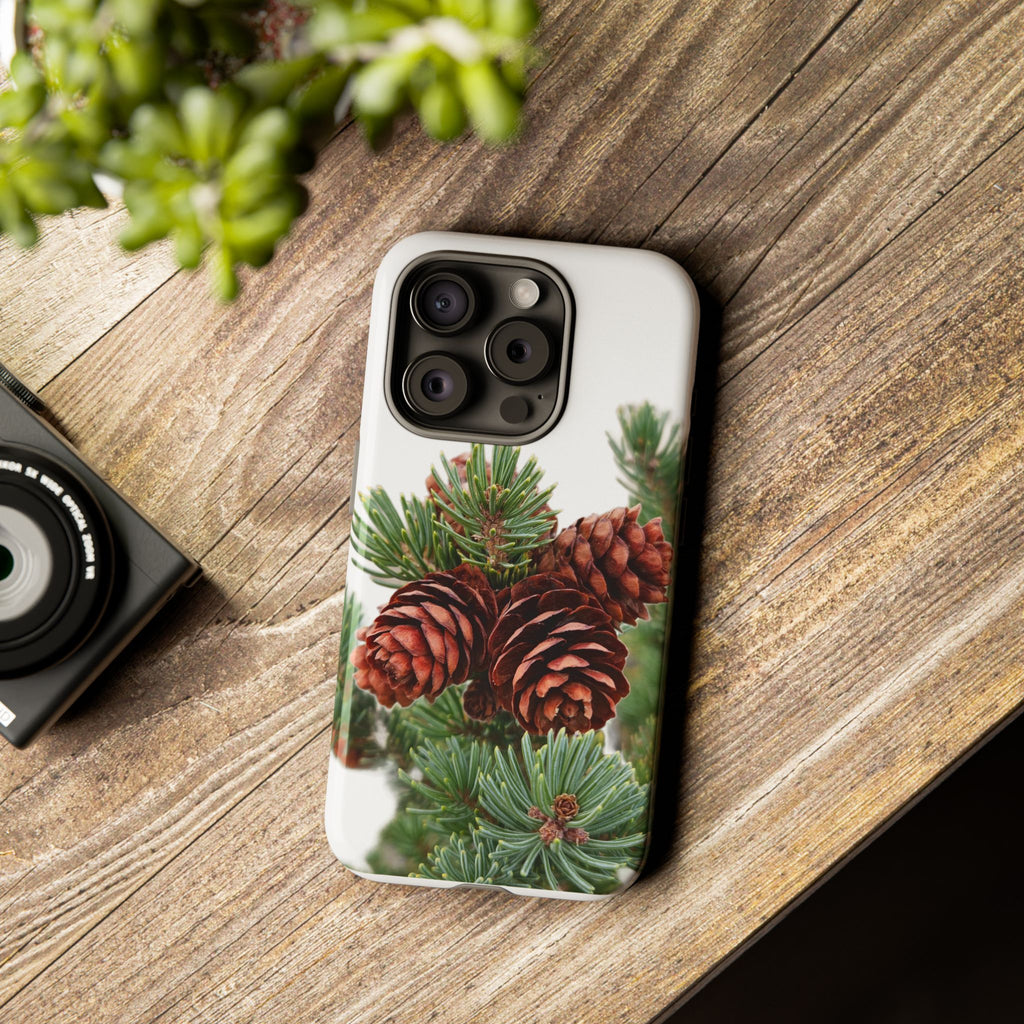 Pinecone Tough Phone Case — Protective Botanical Phone Cover