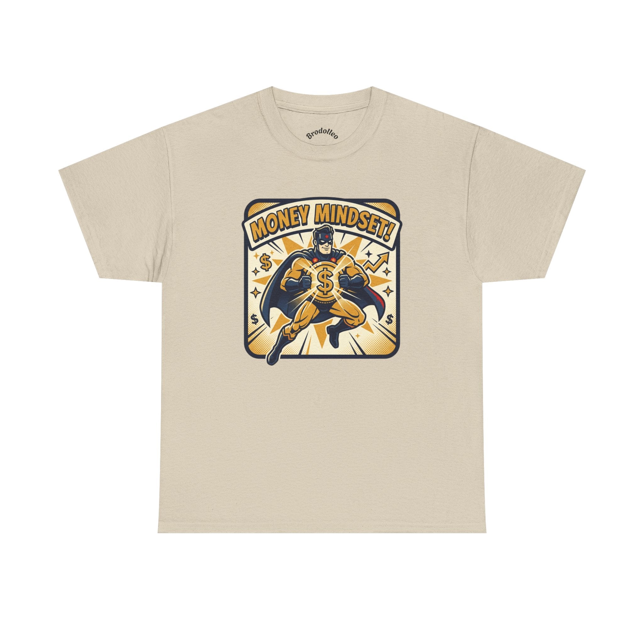 Money Mindset Tee — Retro Superhero Cash Graphic T-Shirt