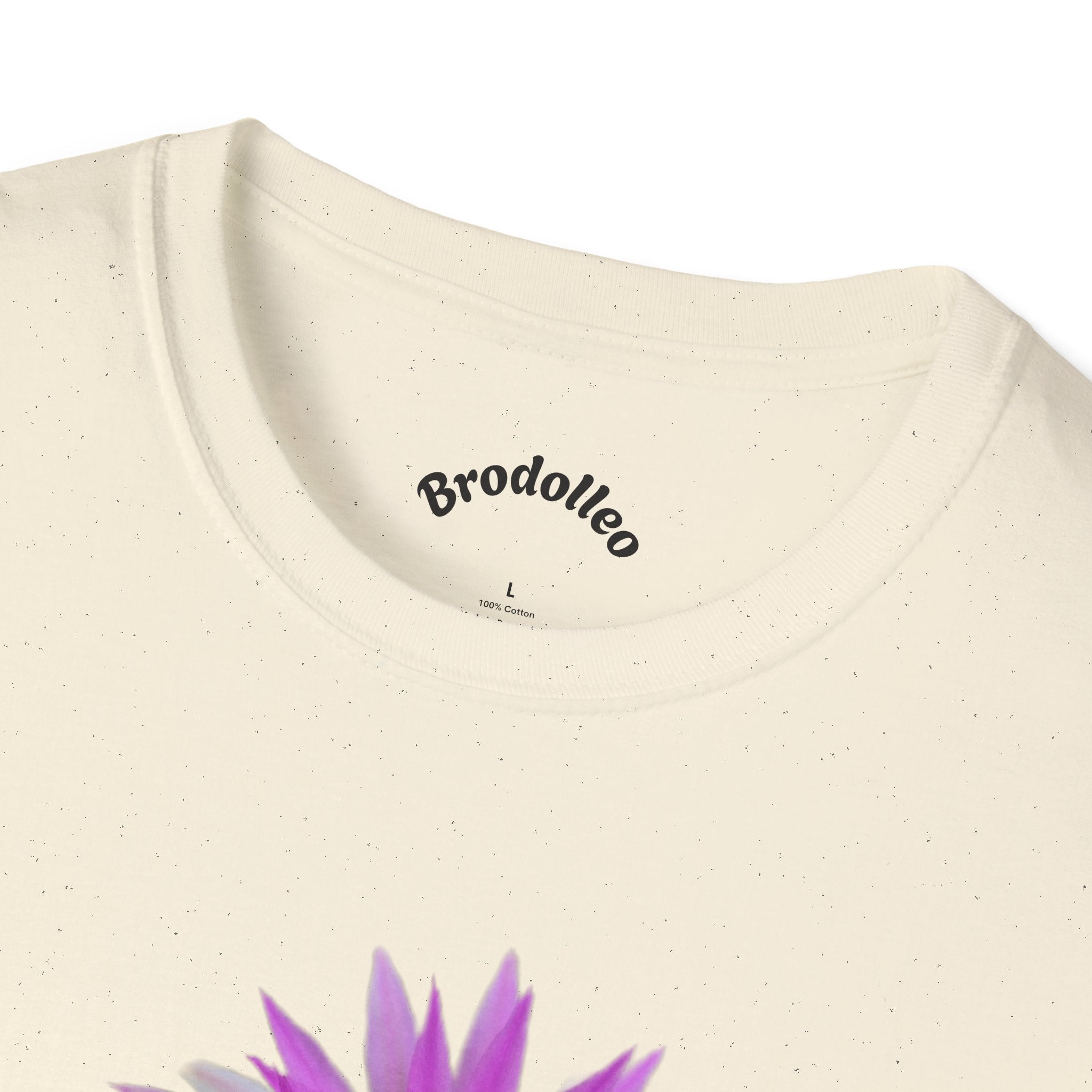 Purple Cactus Flower T-Shirt — Vibrant Desert Bloom Tee