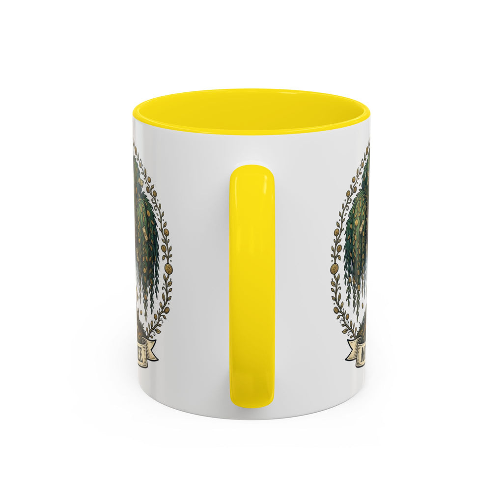 Money Tree Accent Coffee Mug — Inspirational 11/15oz Ceramic Mug with "Money Tree" Design