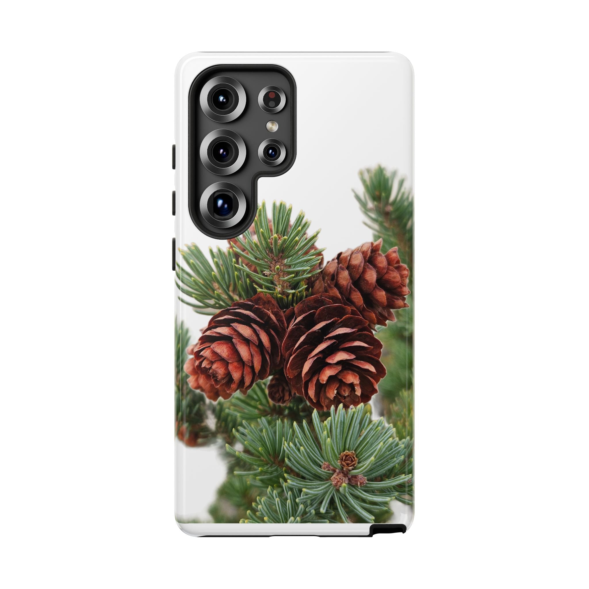 Pinecone Tough Phone Case — Protective Botanical Phone Cover