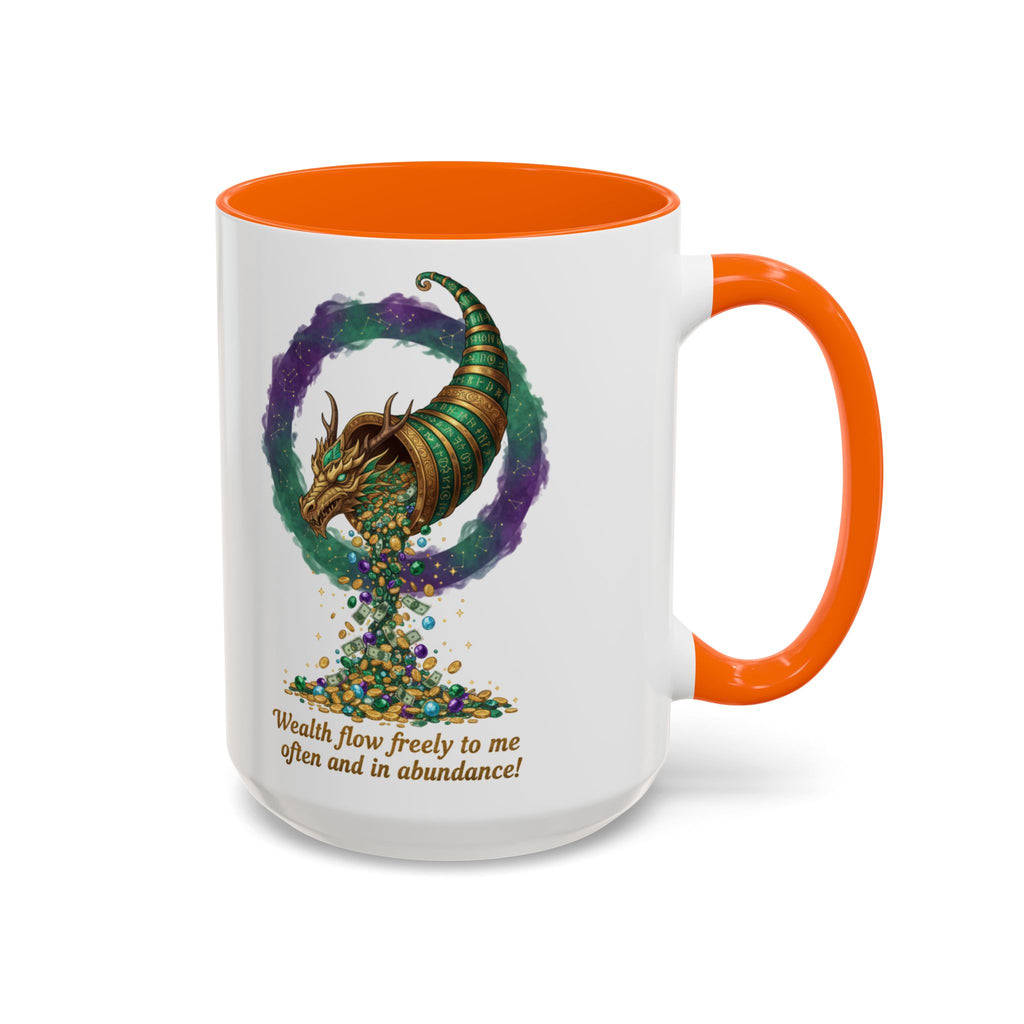 Cornucopia Wealth Coffee Mug — "Wealth flow freely to me often and in abundance!"
