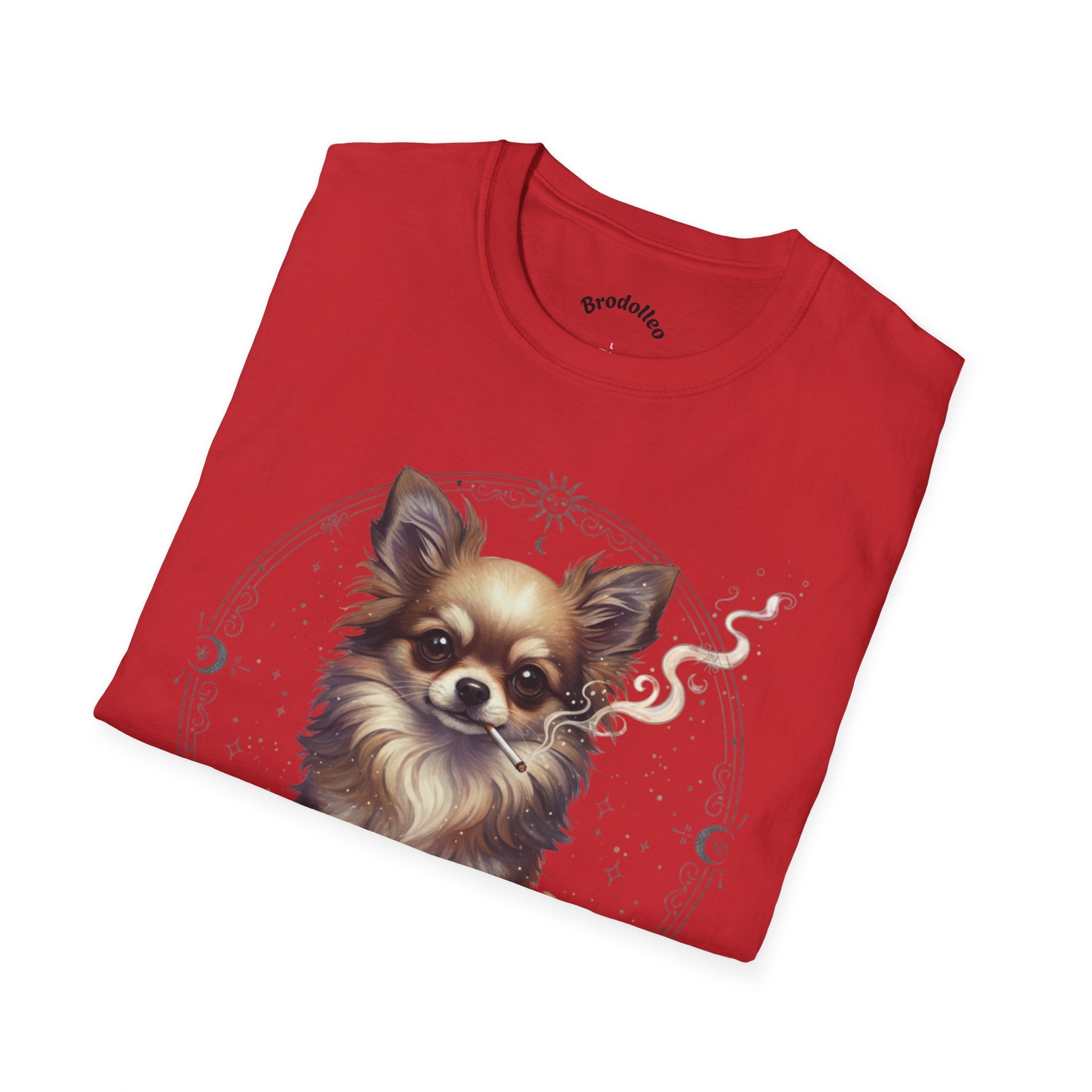 Chihuahua Portrait T-Shirt — Cute Long-Haired Dog Graphic Tee