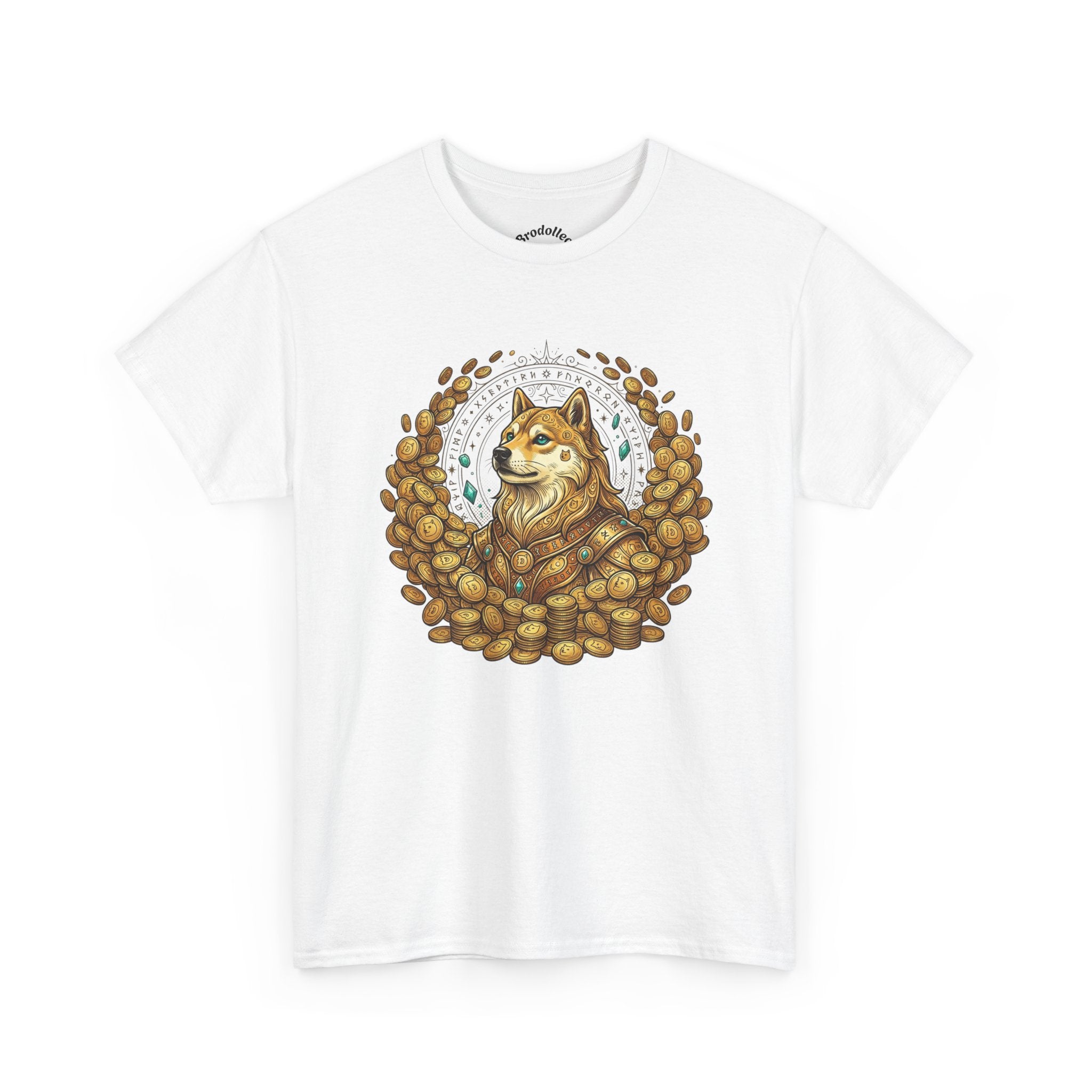 Shiba Inu Coffee Beans T‑Shirt — Cute Dog Cafe Tee