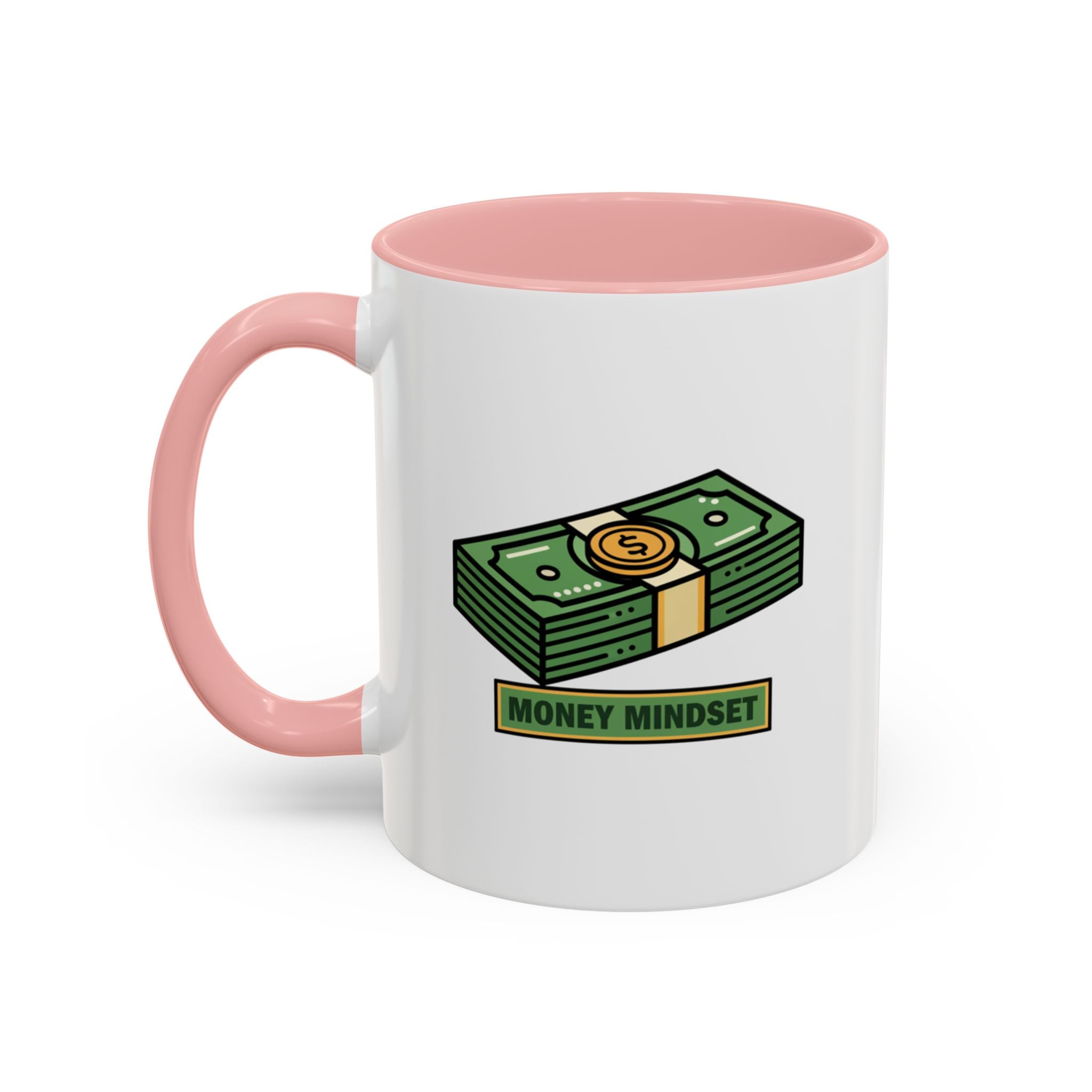 Money Mindset Coffee Mug — Stack of Cash Accent Mug (11/15oz)