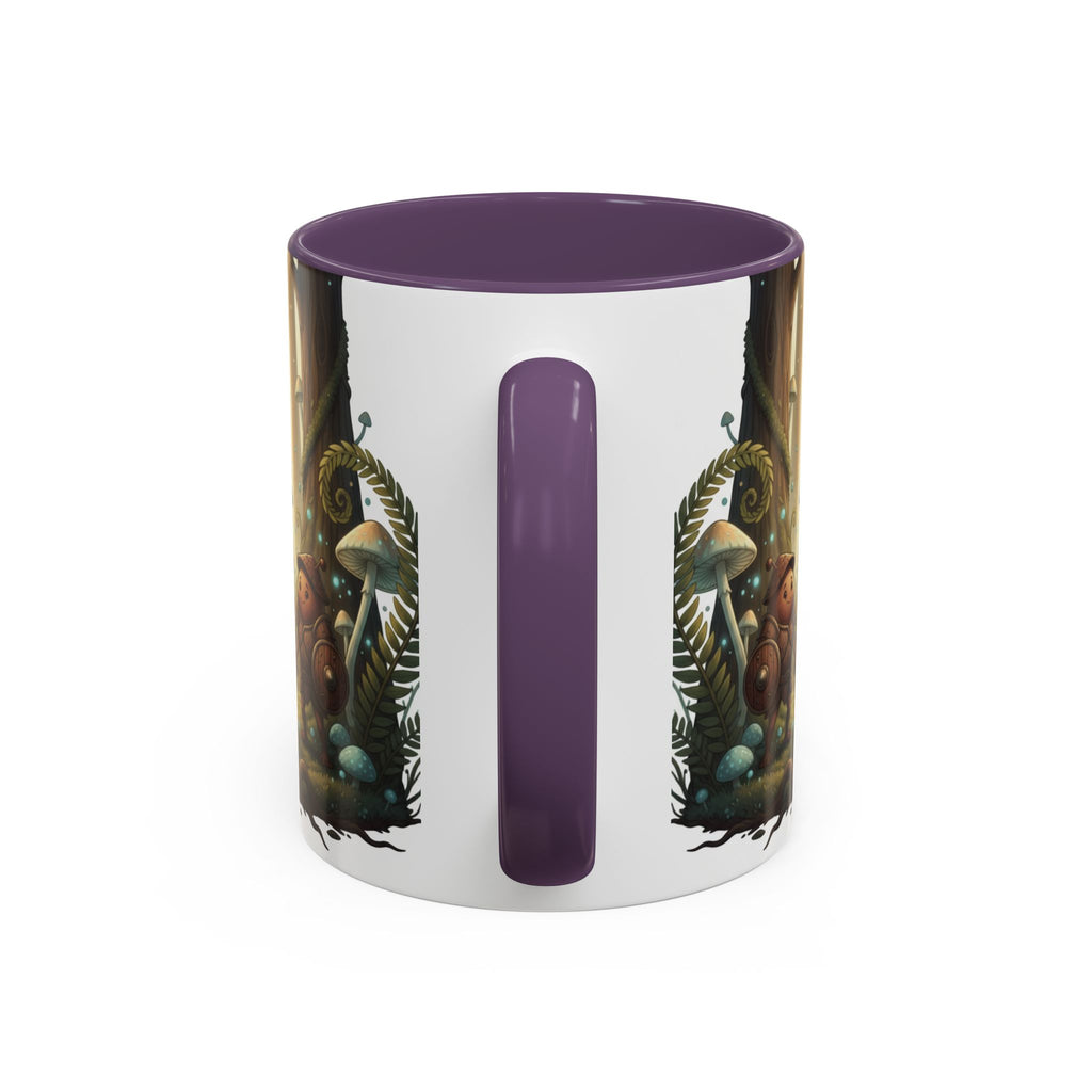 Whimsical Forest Mushroom Mug — Cute Woodland Gnome Coffee Cup