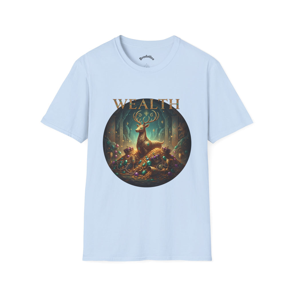 Wealth Deer Graphic T-Shirt — Mystical Forest Stag Design
