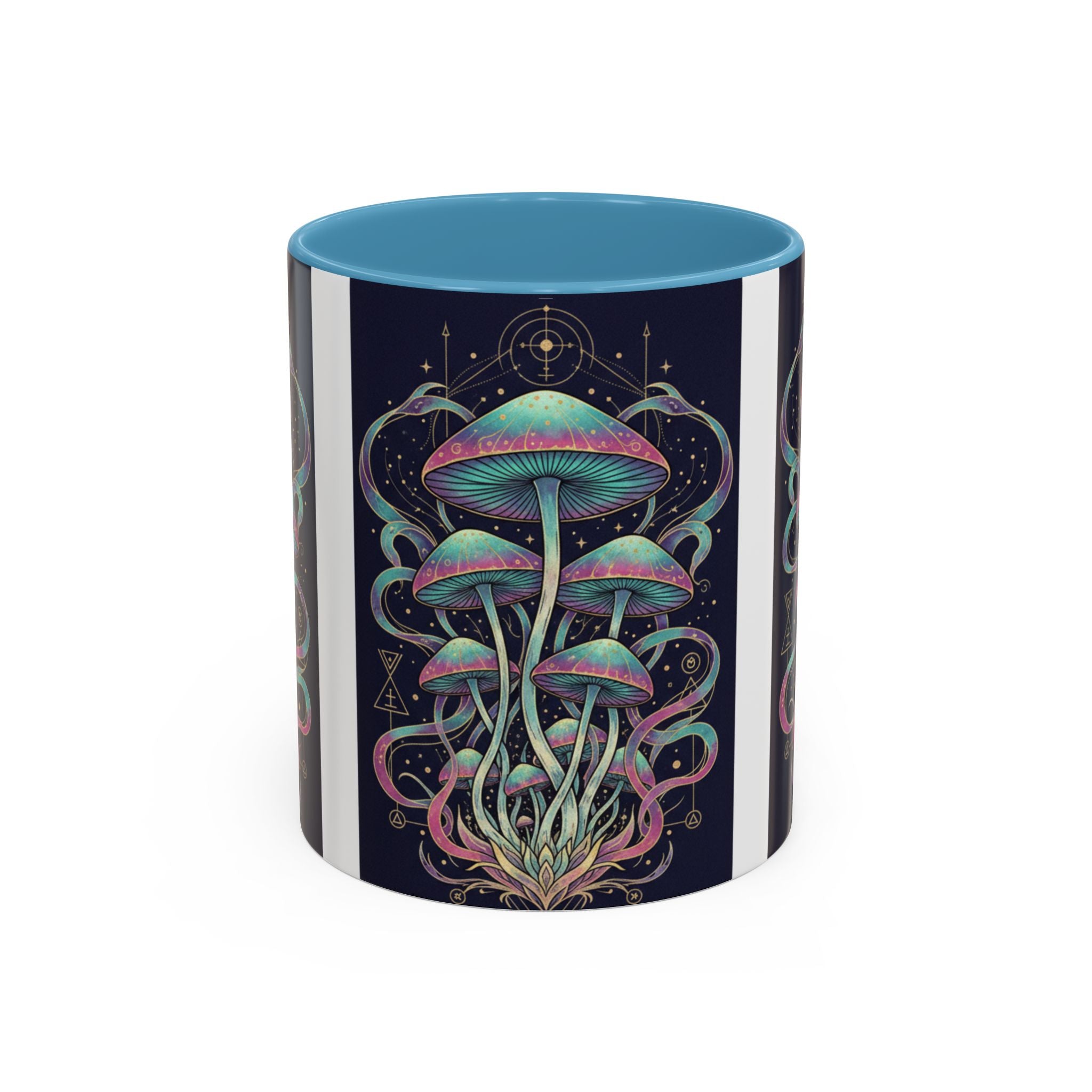 Mystical Mushroom Coffee Mug — Psychedelic Nature Art Accent Mug