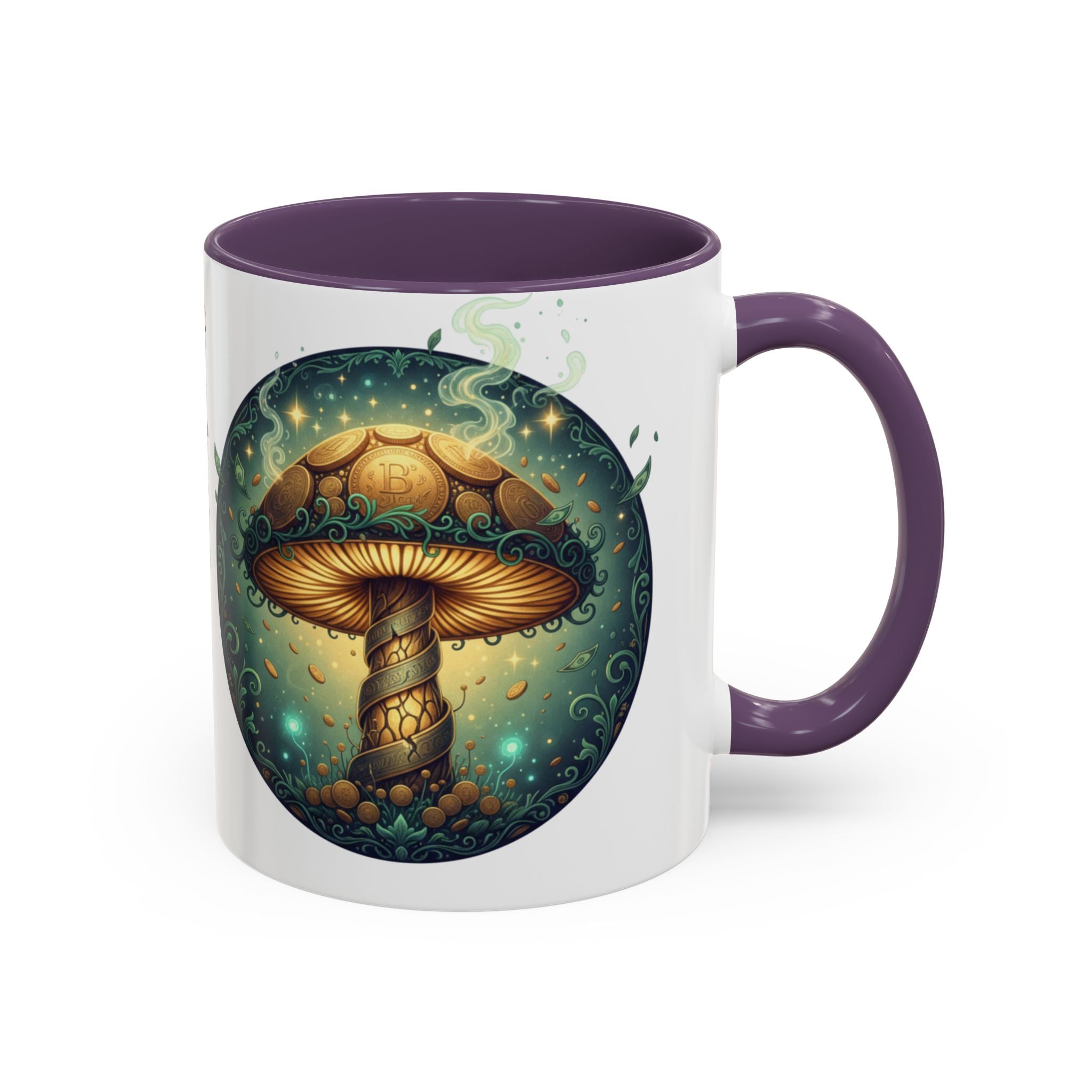 Mushroom Alchemy Coffee Mug — "Money flows to me freely, given, and in abundance" (11/15oz)