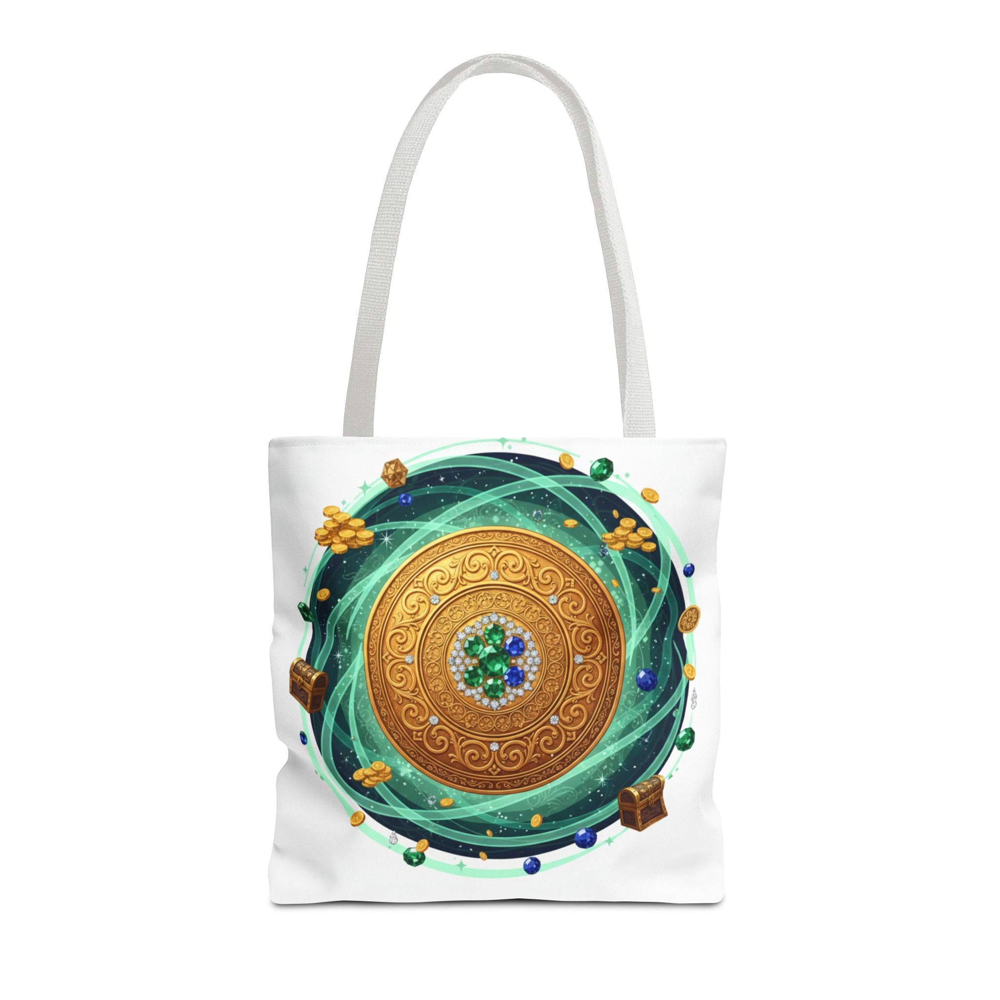 Tote Bag — Celtic Gold Shield Mandala Print Tote
