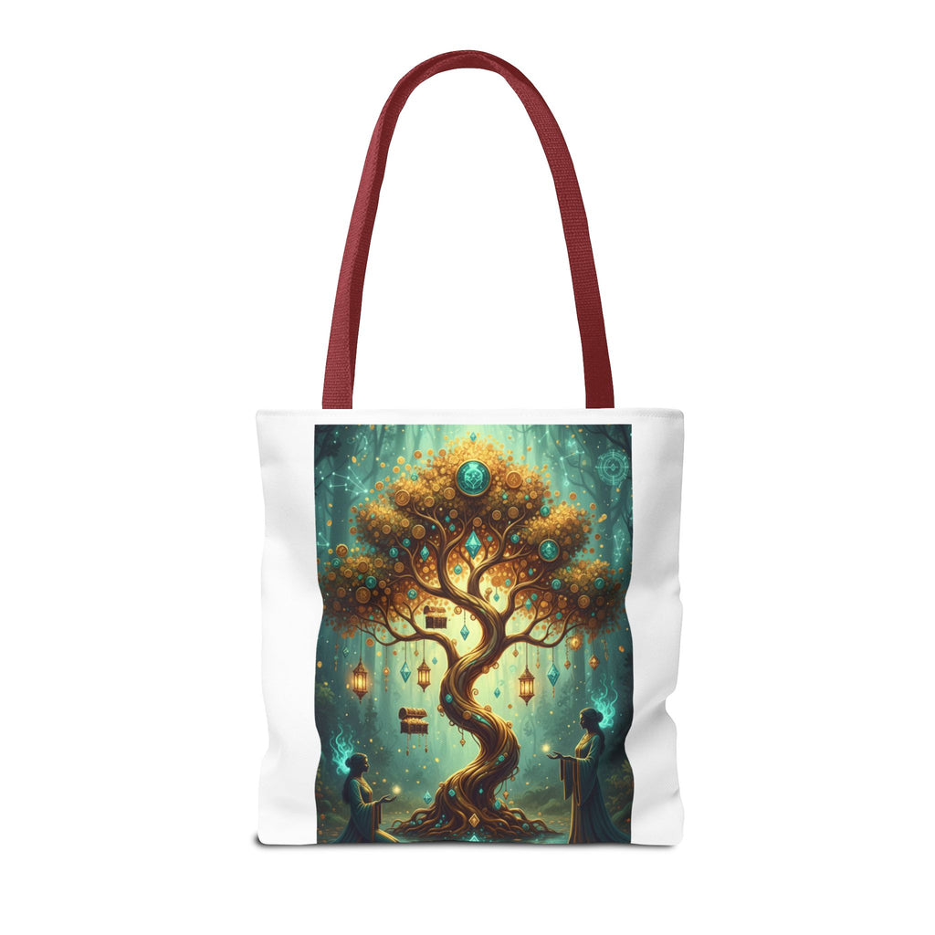Enchanted Tree Tote Bag — Magical Night Forest Art AOP