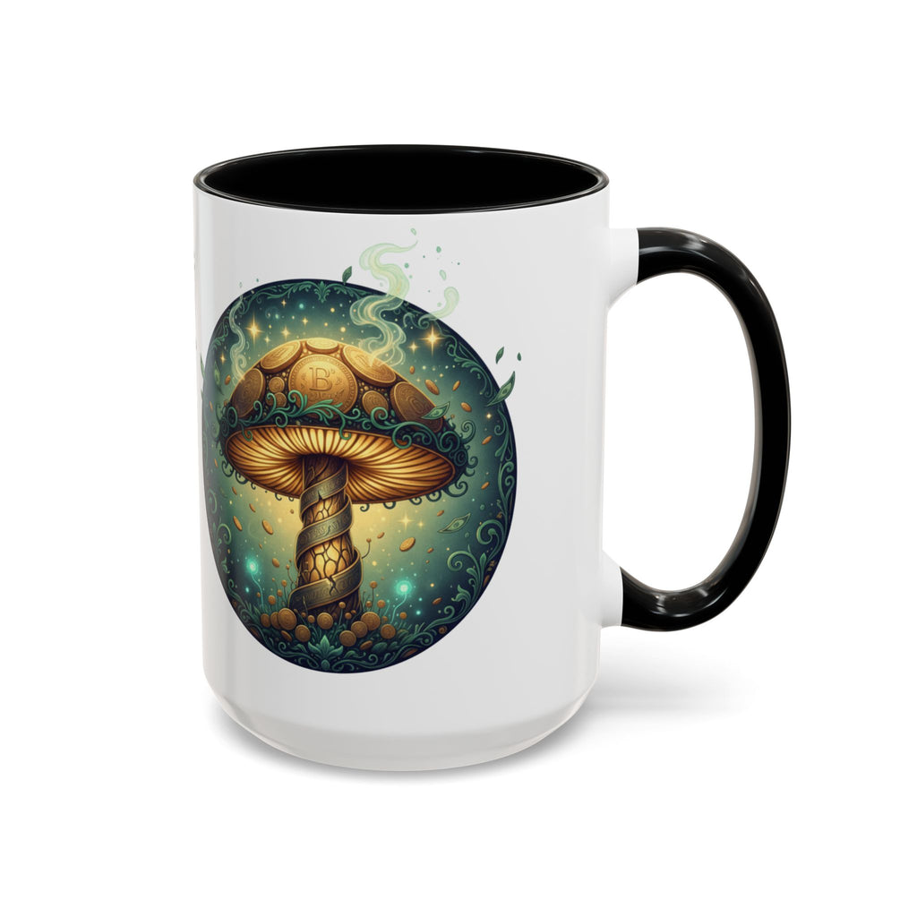 Mushroom Alchemy Coffee Mug — "Money flows to me freely, given, and in abundance" (11/15oz)