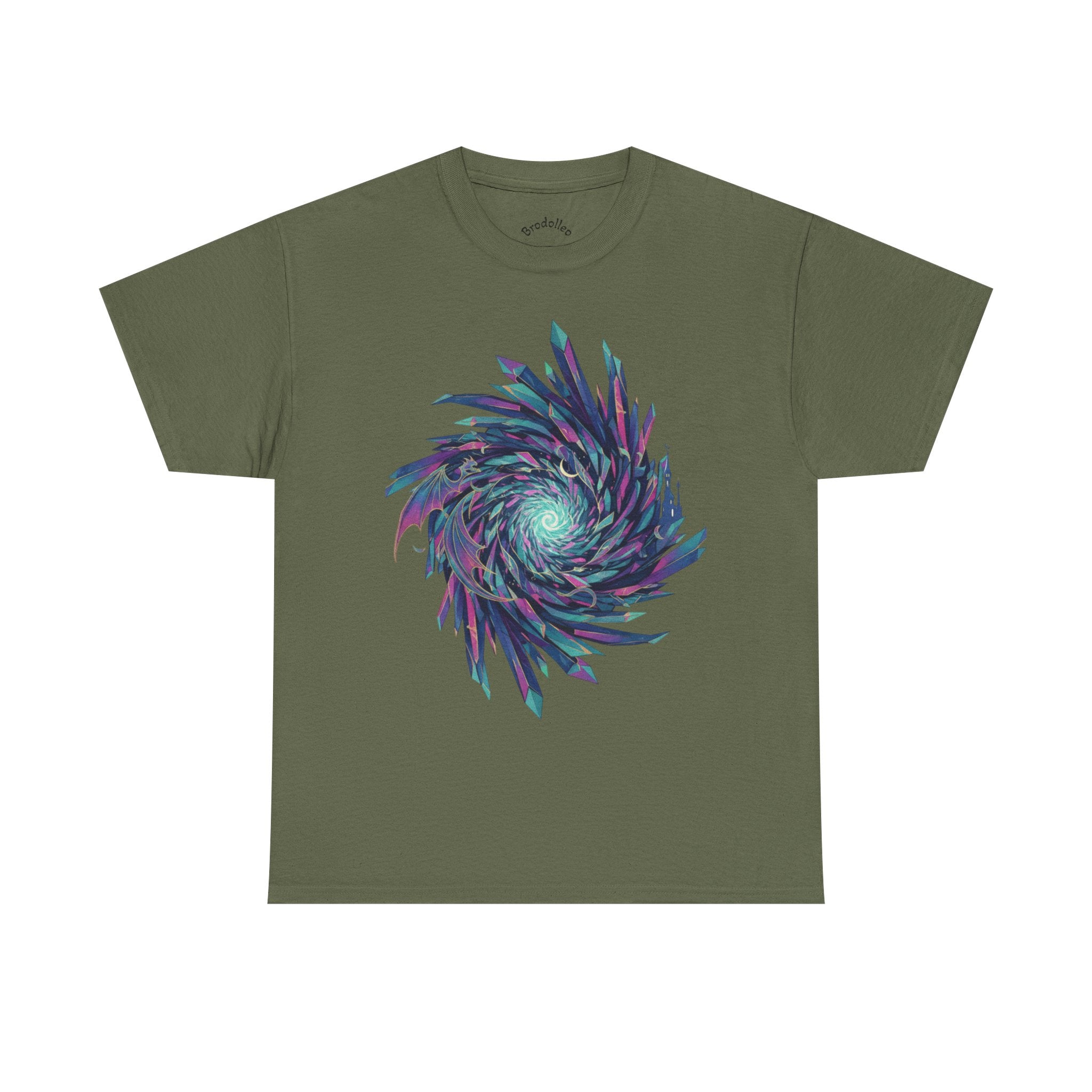Psychedelic Spiral Graphic Tee — Vaporwave Swirl Art T-Shirt