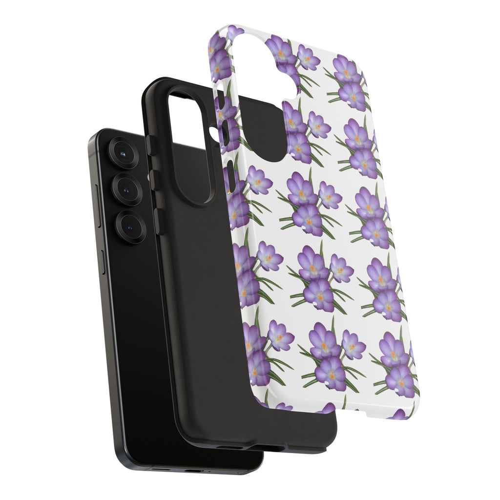 Tough Case — Purple Floral Phone Case