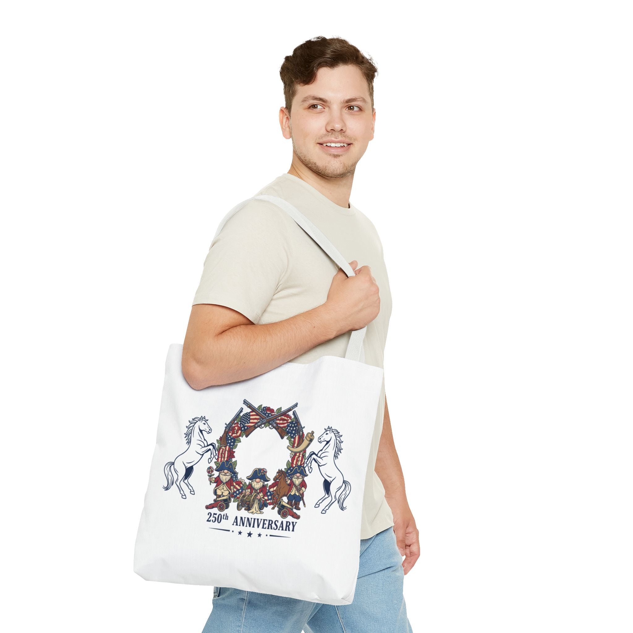 Anniversary Cowboy Tote Bag — 25th Anniversary Western Canvas Tote